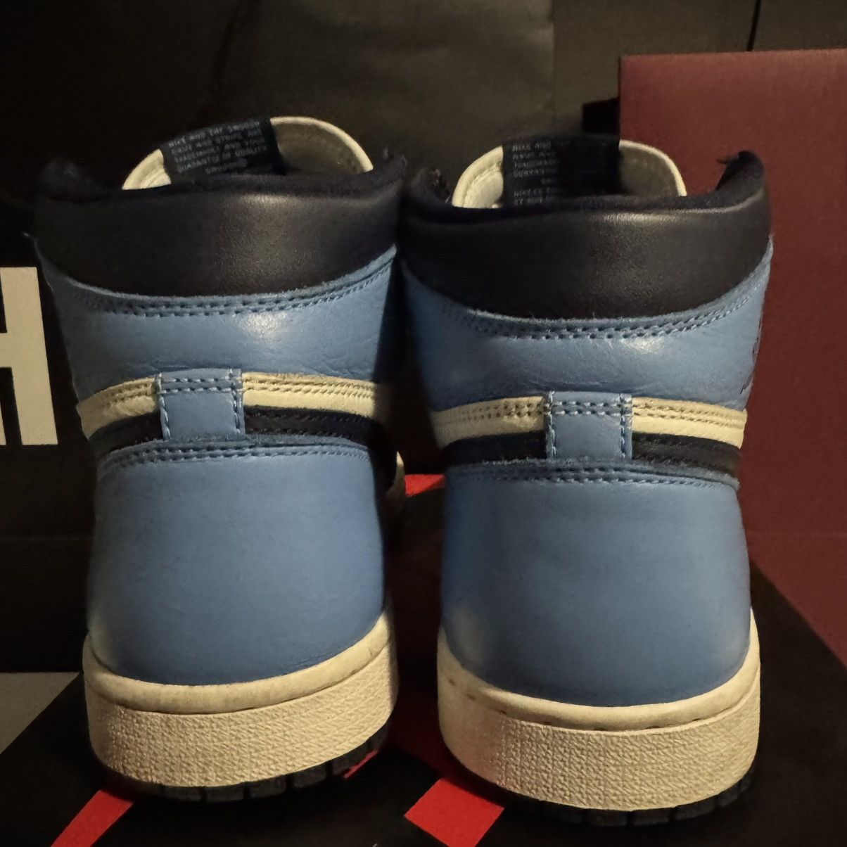 Jordan Brand Jordan 1 high og obsidian Size US 8 / EU 41 - 4 Thumbnail