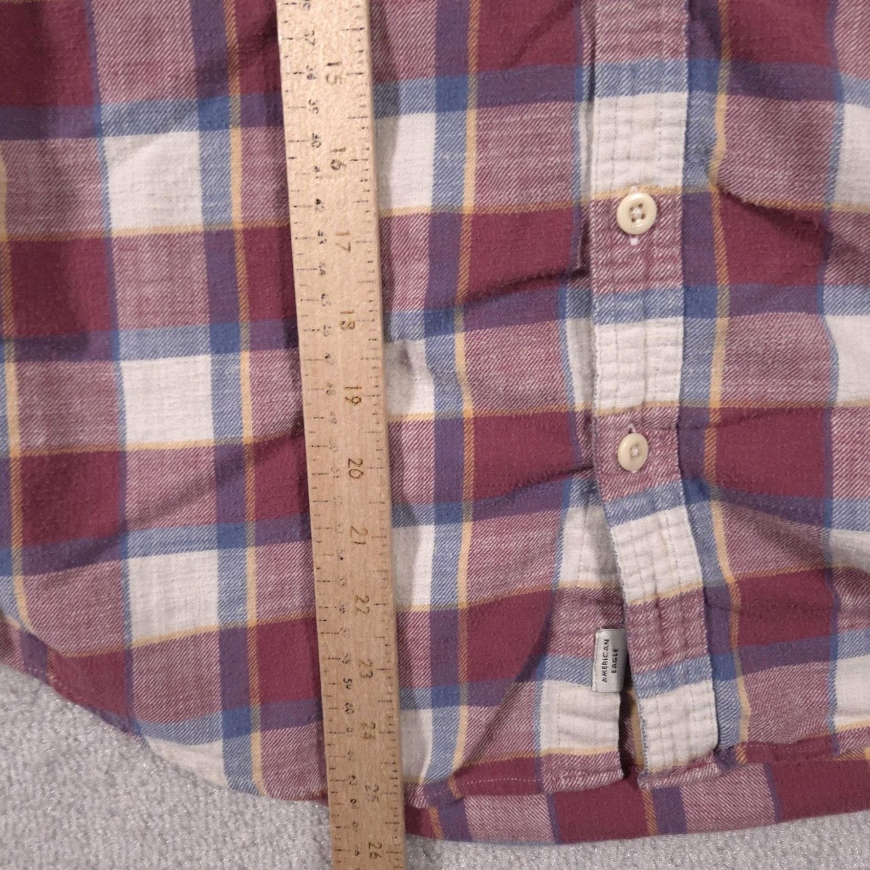 American Eagle Outfitters VINTAGE American Eagle Shirt Mens Medium Red Plaid Hooded Flannel Button Down Casual Size US M / EU 48-50 / 2 - 7 Thumbnail