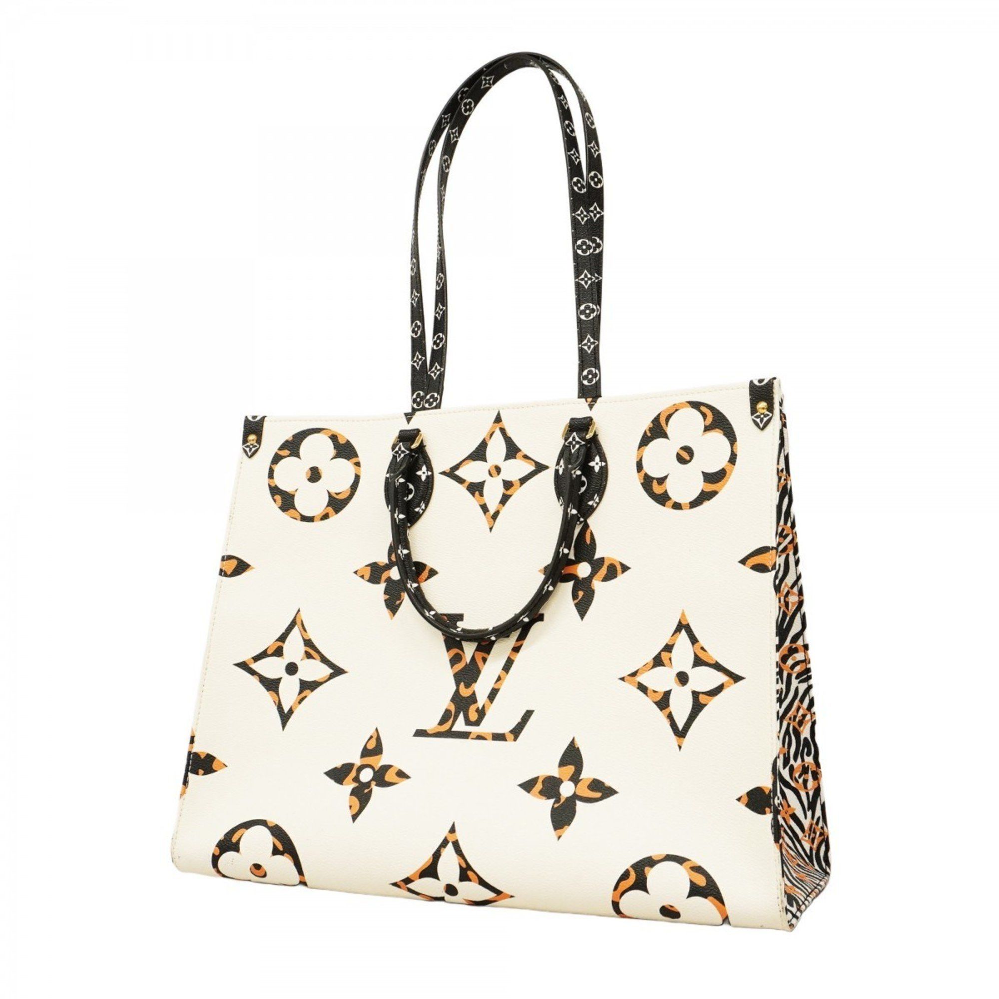 Louis Vuitton Tote Bag Monogram Jungle On The Go Gm M44675 Ivory Ladies in White, Women's