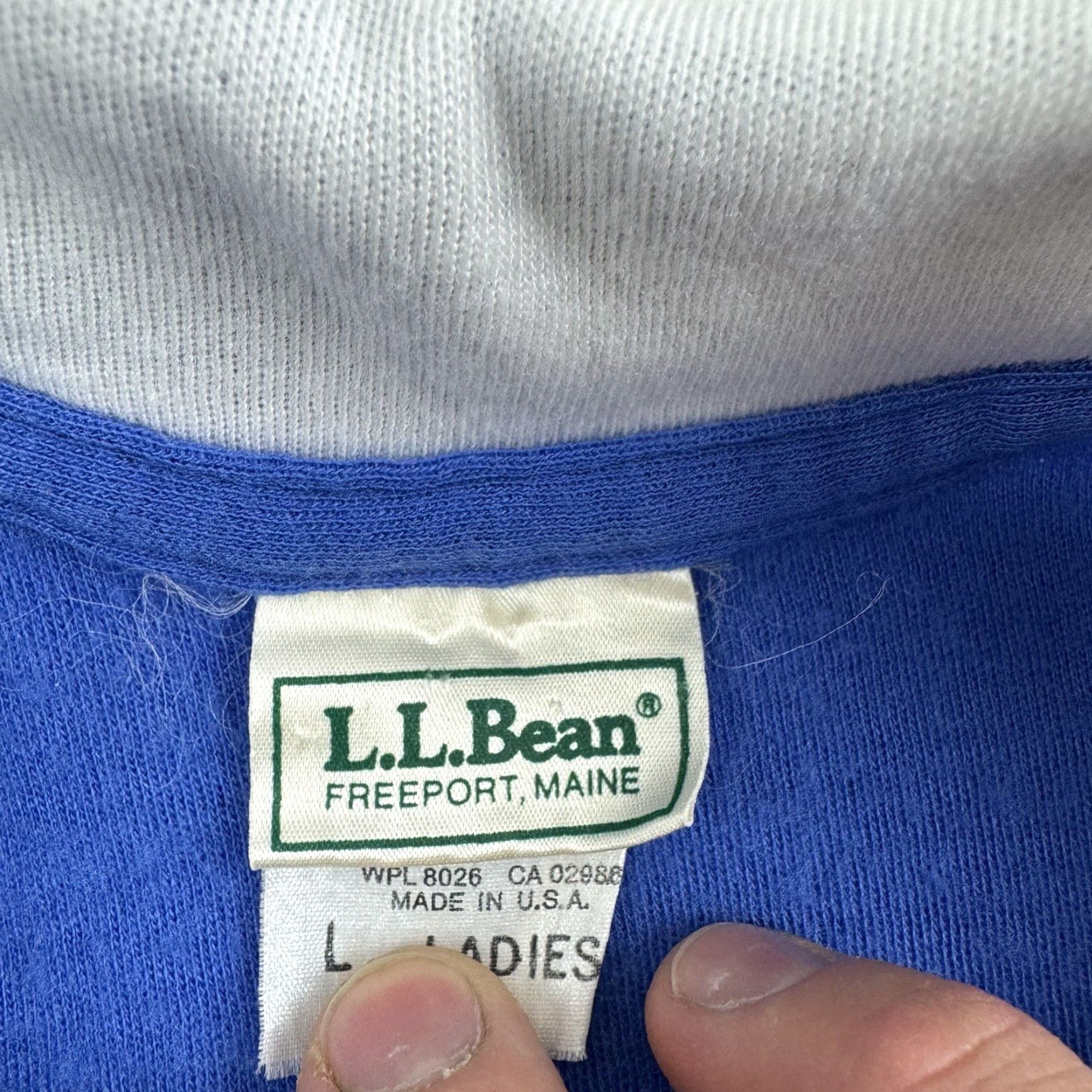 Vintage VINTAGE L.L. Bean Jacket Womens Large Blue Quarter Zip Lightweight 90s Outdoor Regular Size L Womens Jacket Blue 90s Mens/ Womens Size L / US 10 / IT 46 - 2 Thumbnail
