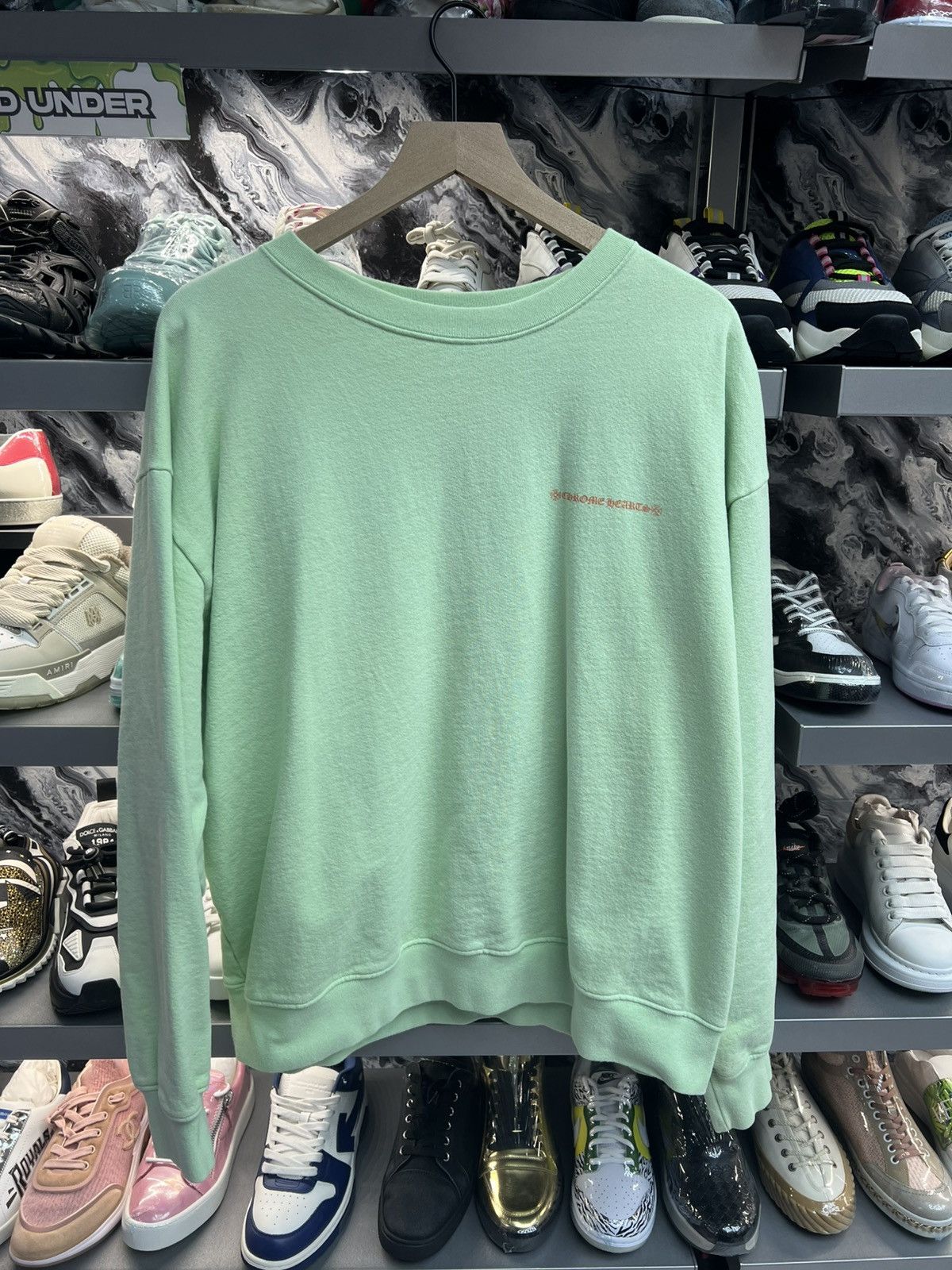 Chrome Hearts Chrome Hearts Teal Crewneck Size US XL / EU 56 / 4 - 1 Thumbnail