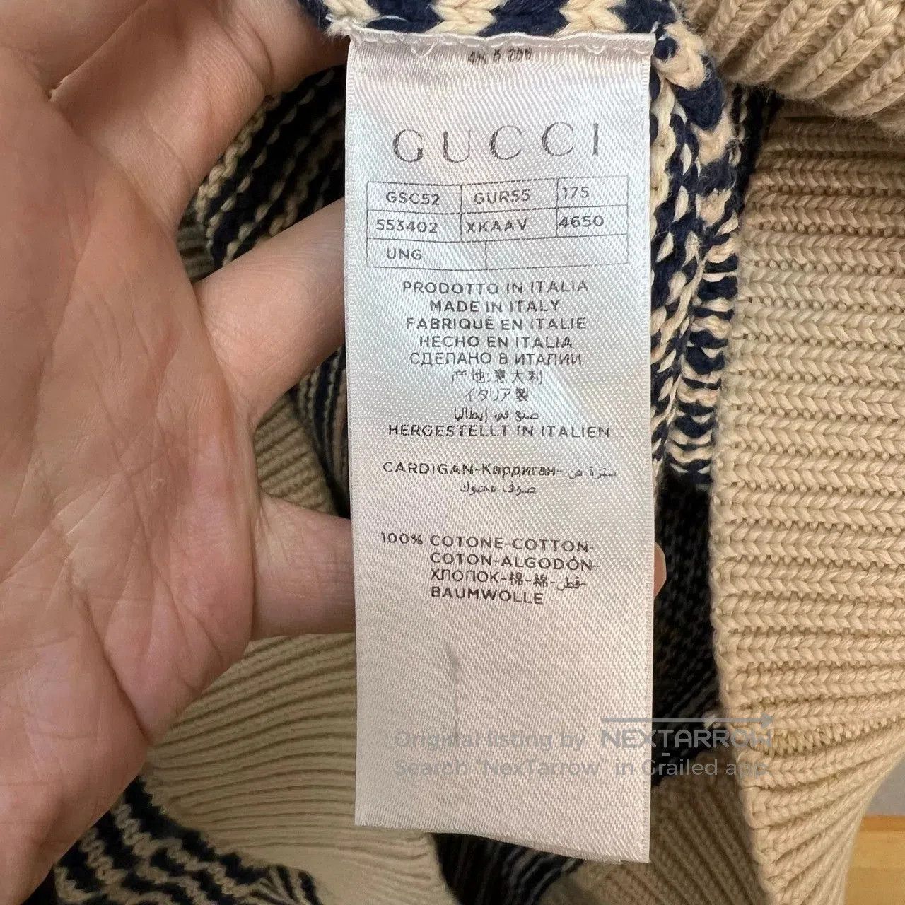 Gucci gucci striped v-neck knit sweater. Size US L / EU 52-54 / 3 - 3 Thumbnail