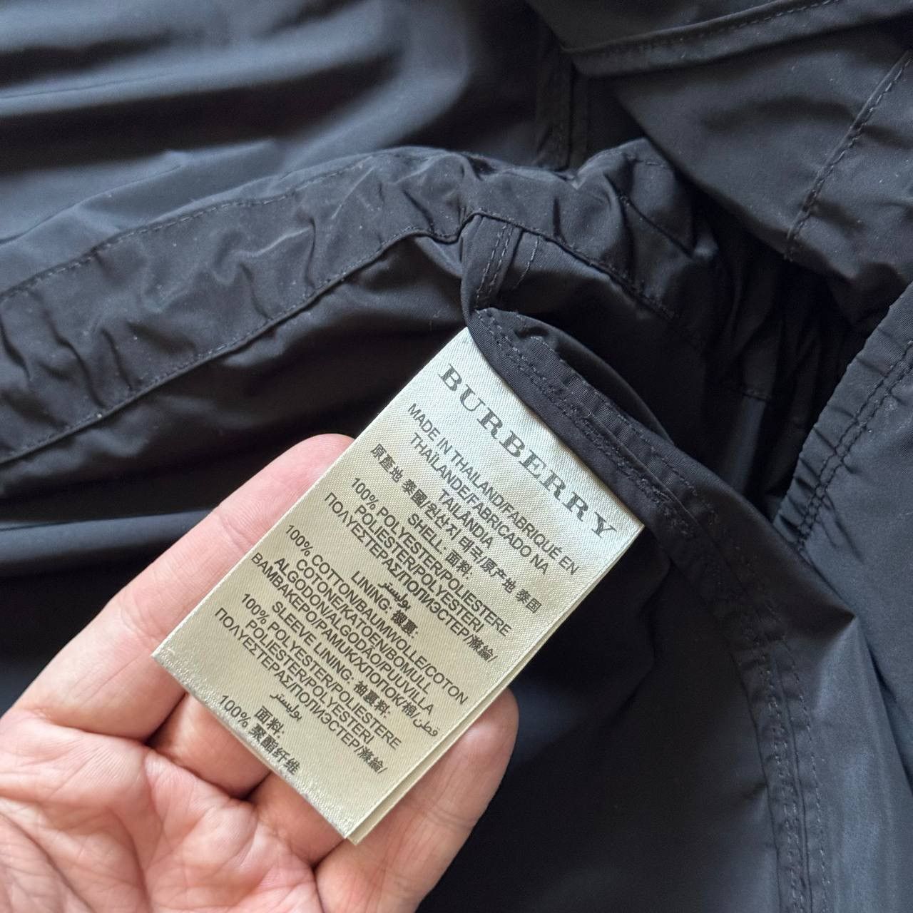 Burberry Burberry Brit Nylon Utility Cape Windproof Checkered Jacket Size US XXL / EU 58 / 5 - 9 Thumbnail