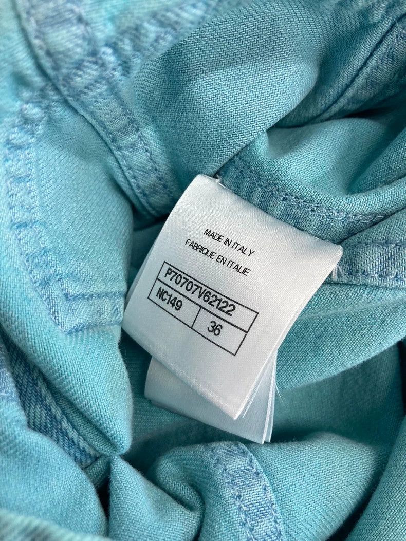 Chanel Chanel 21 Spring and Summer Blue Camellia Denim Jacket Size XS / US 0-2 / IT 36-38 - 5 Thumbnail