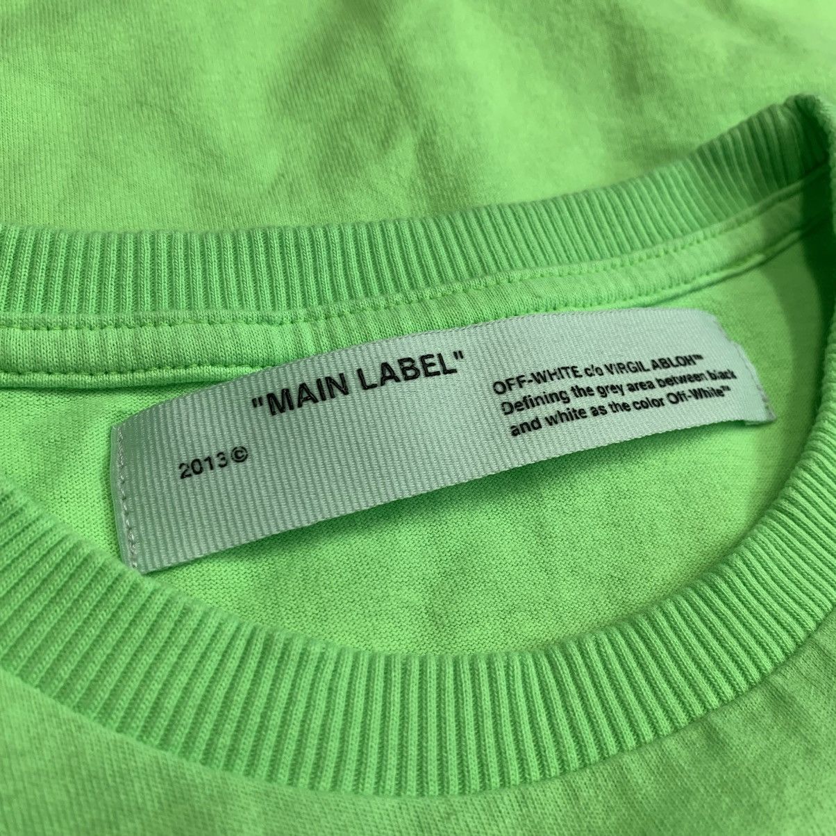 Off-White Off White XS Tee Empty Gallery Staff Green T-Shirt Virgil Size US XS / EU 42 / 0 - 7 Thumbnail