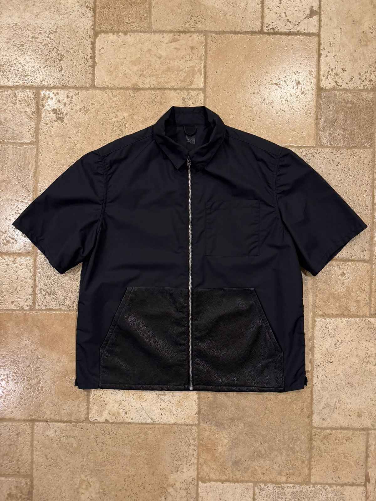 Chrome Hearts Chrome Hearts Carpenter Leather/Nylon Dagger Zip Up Shirt Size US XL / EU 56 / 4 - 7 Thumbnail