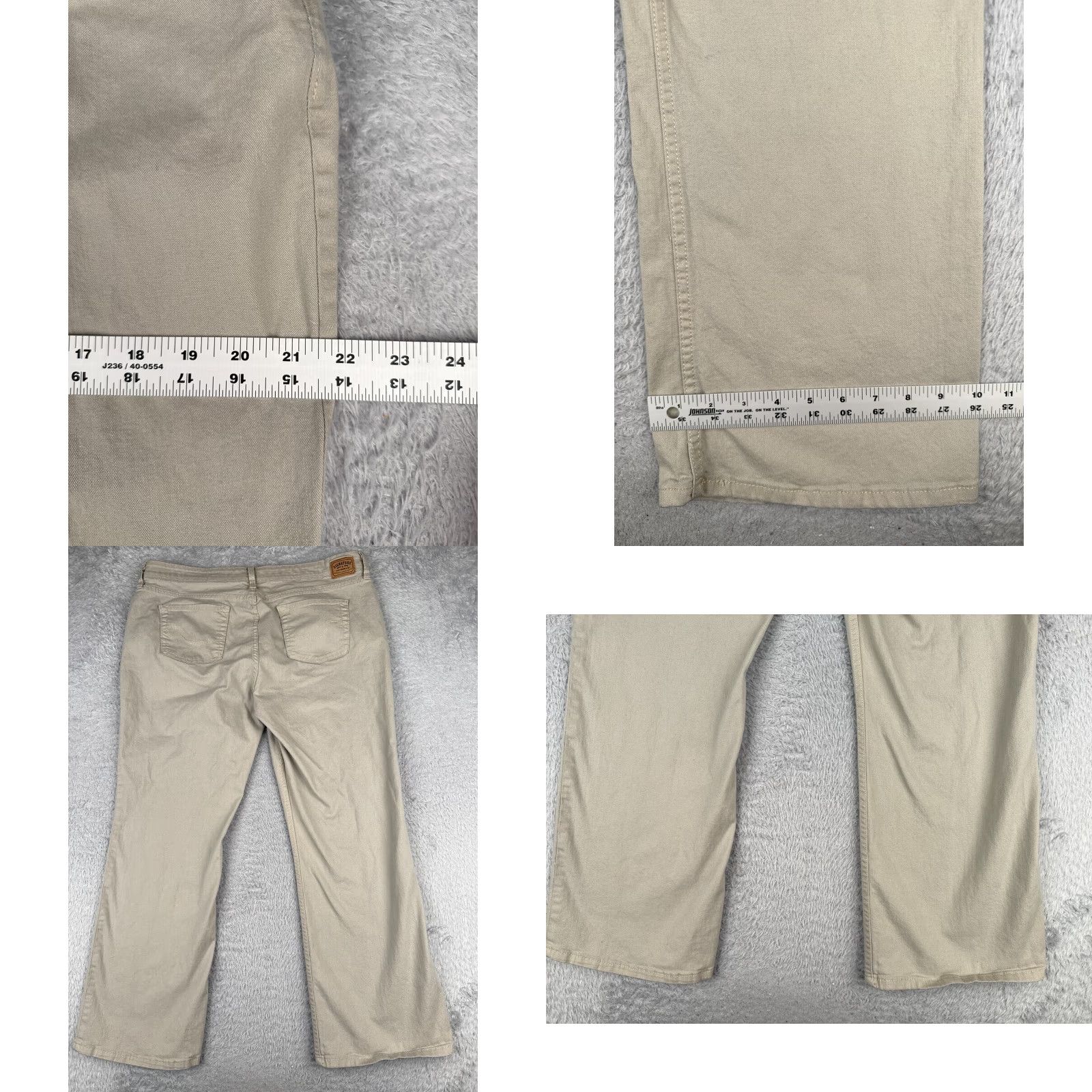 Levi's VINTAGE Levi's Jeans Women 18 Beige Denim Low Rise Bootcut Cotton Medium Wash 38x29 Remains? Size 40" / US 18 - 9 Thumbnail