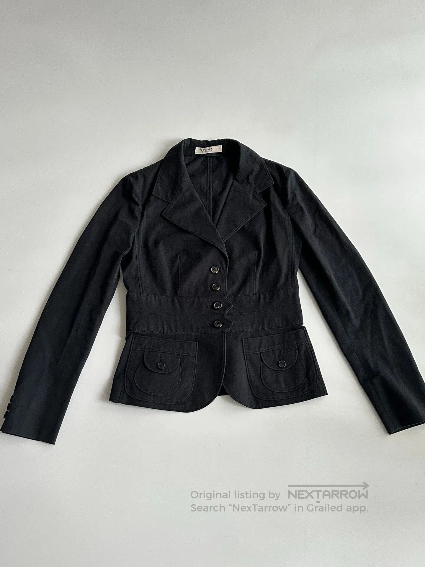 Prada Prada 00s Deconstruct the blazer jacket| Size US XXS / EU 40 - 3 Thumbnail