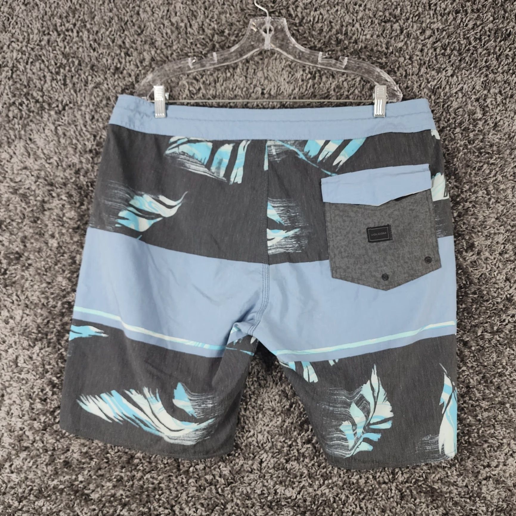 Volcom Volcom Stoneys Board Shorts Mens 38 Blue Black Size US 38 / EU 54 - 5 Thumbnail