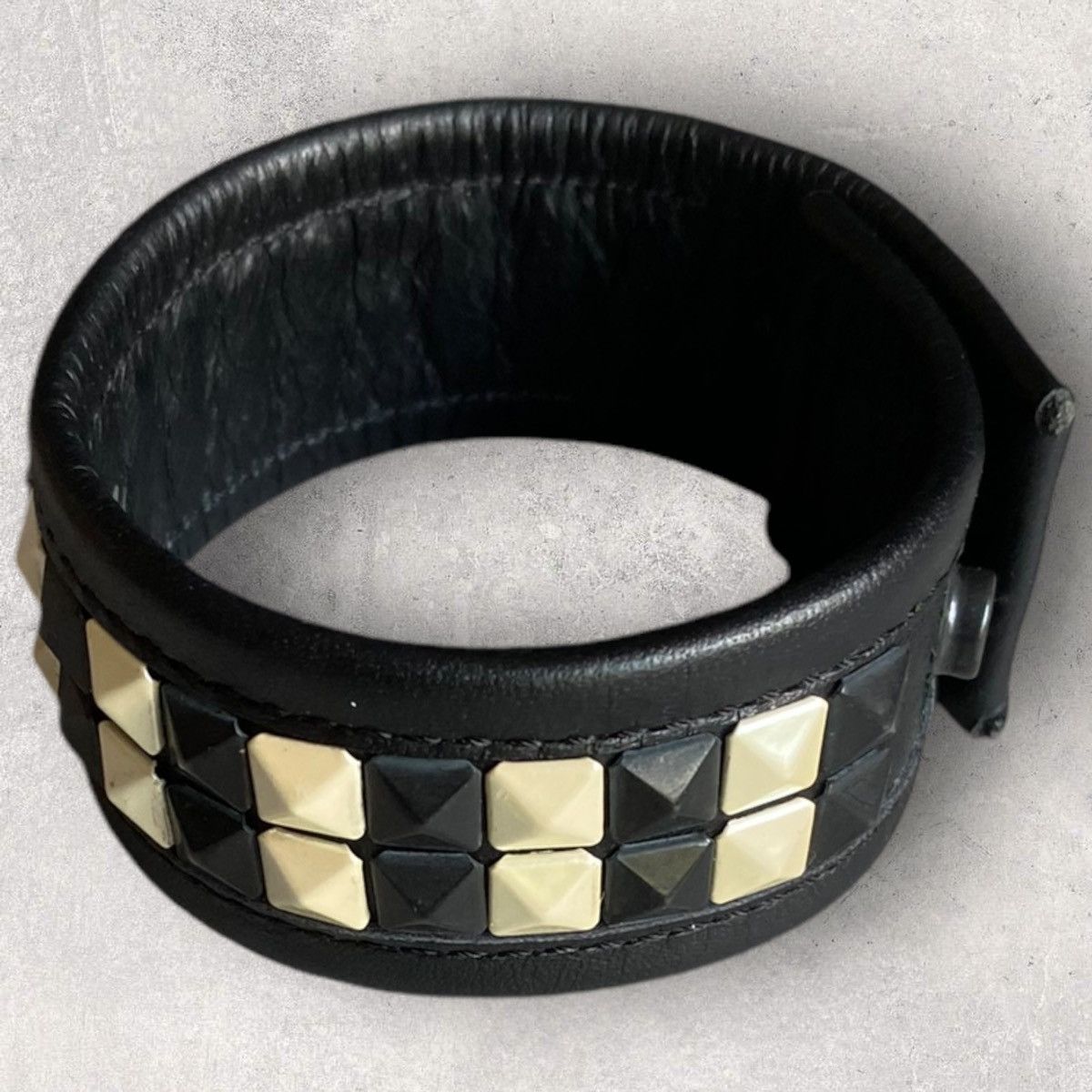 Yohji Yamamoto Lime Feu Two Row Studded Bracelet Size ONE SIZE - 7 Thumbnail