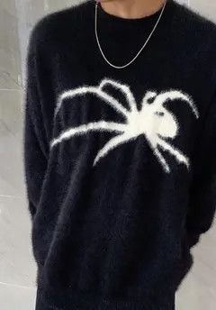 Japanese Brand Retro punk super soft spider premium mohair sweater jumper Size US XL / EU 56 / 4 - 6 Thumbnail