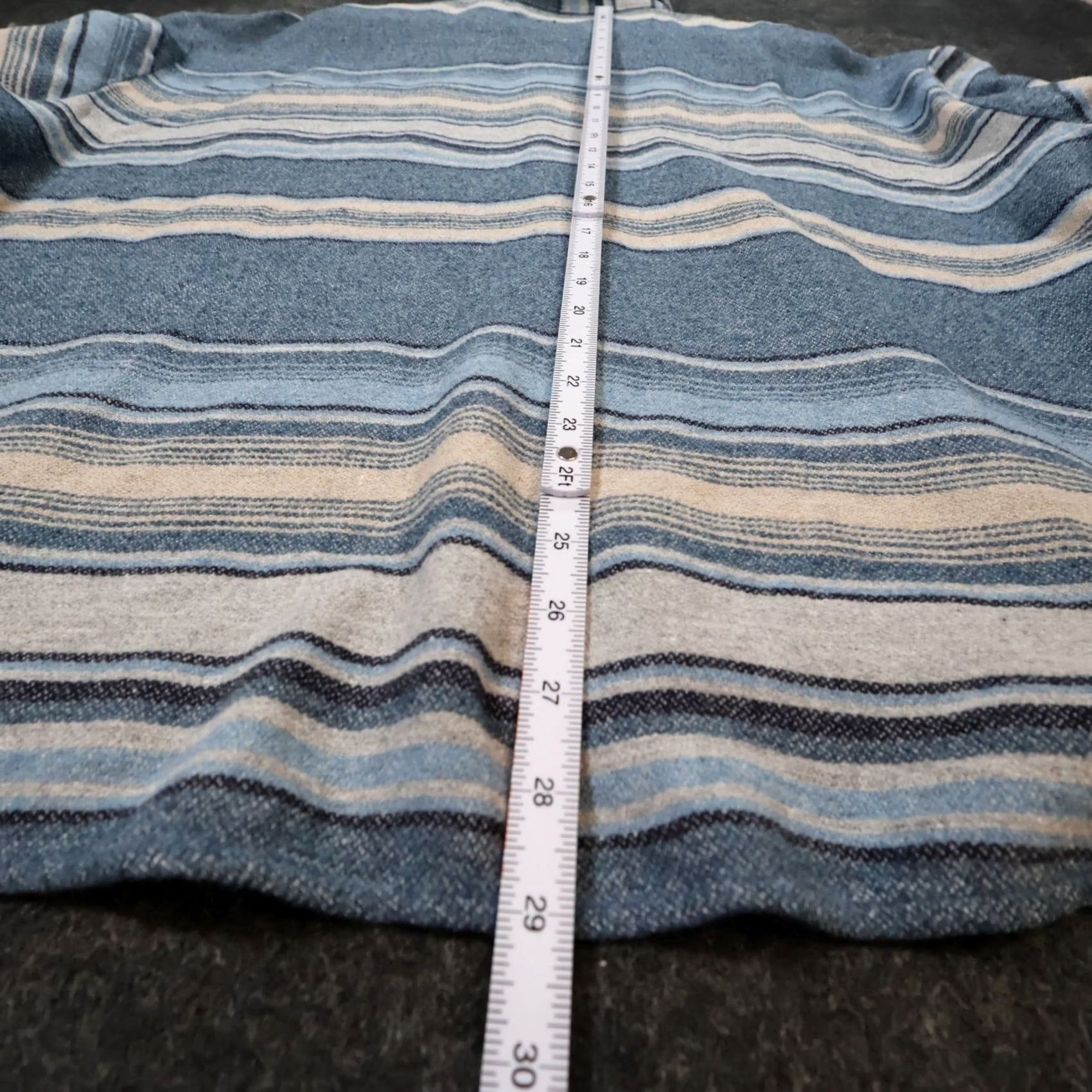 Vintage Comfort Outfitter Shirt Mens XL Blue Long Sleeve Cotton Button Up Striped Dad Size US XL / EU 56 / 4 - 5 Thumbnail