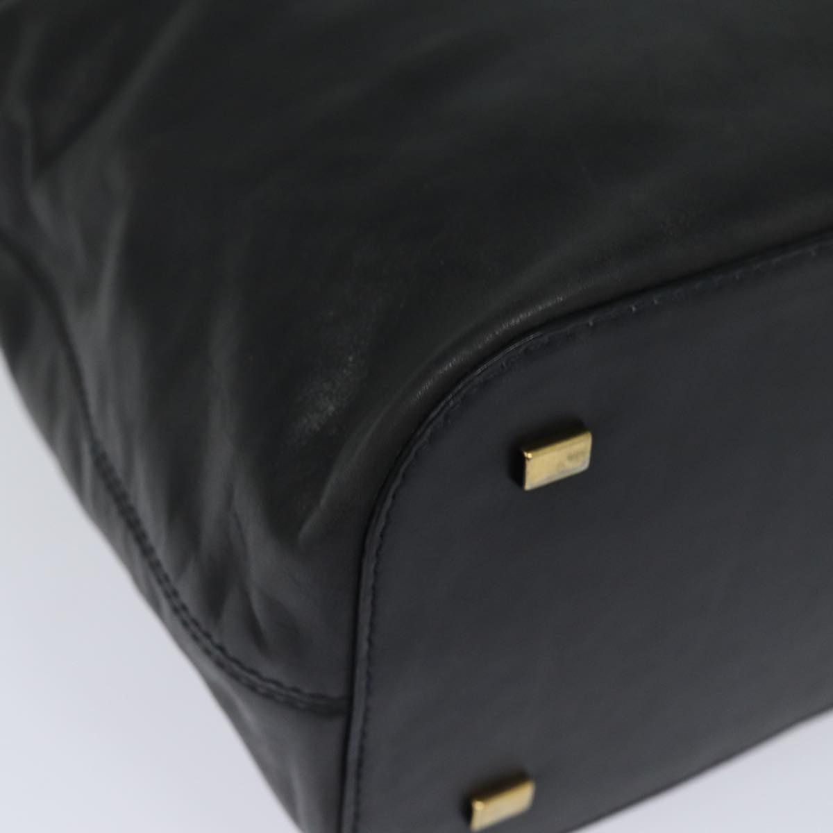 Celine CELINE Hand Bag Leather Black Size ONE SIZE - 9 Thumbnail