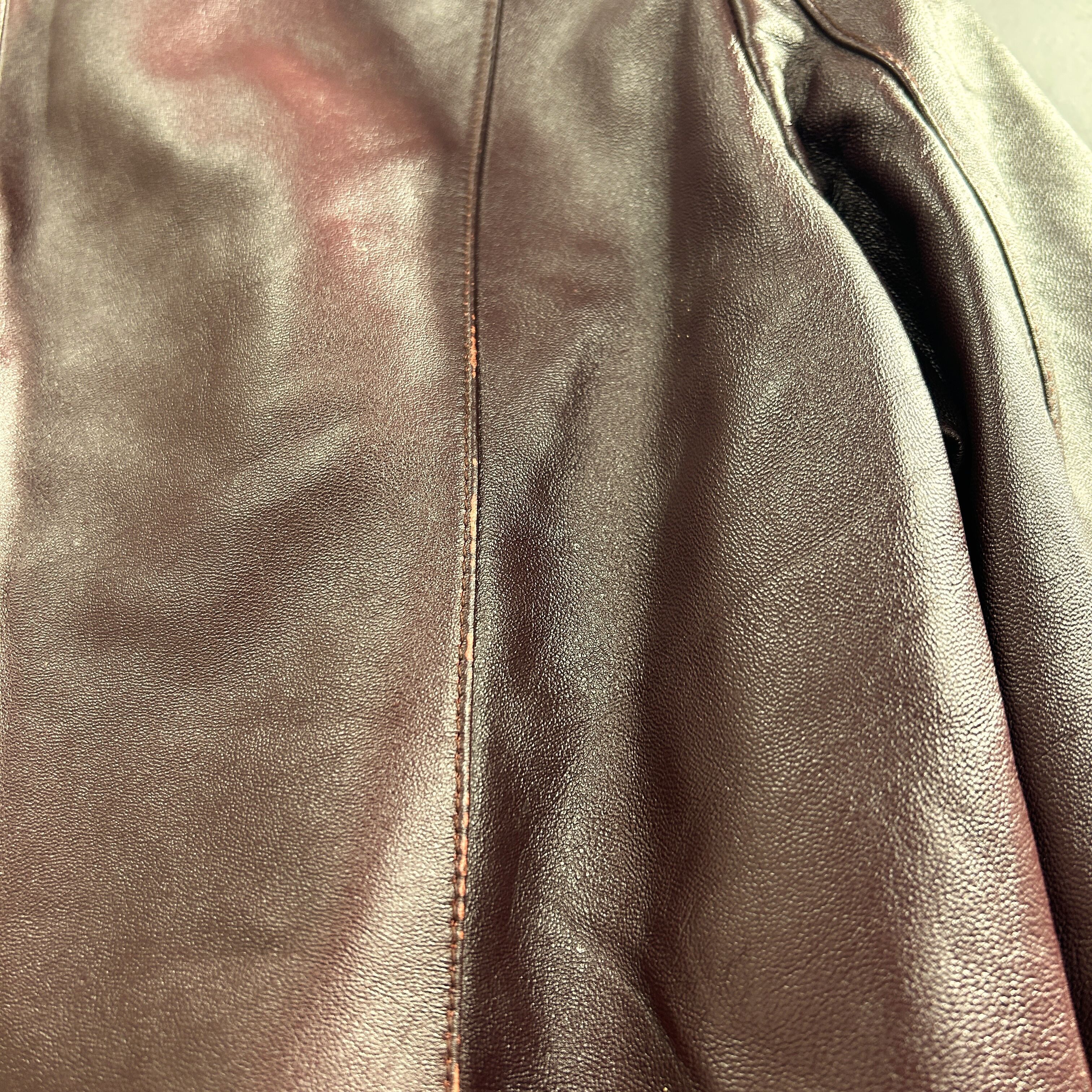 Vintage Y2K Fitted Leather Jacket Brown Tailored Minimal Blazer Size US S / EU 44-46 / 1 - 9 Thumbnail