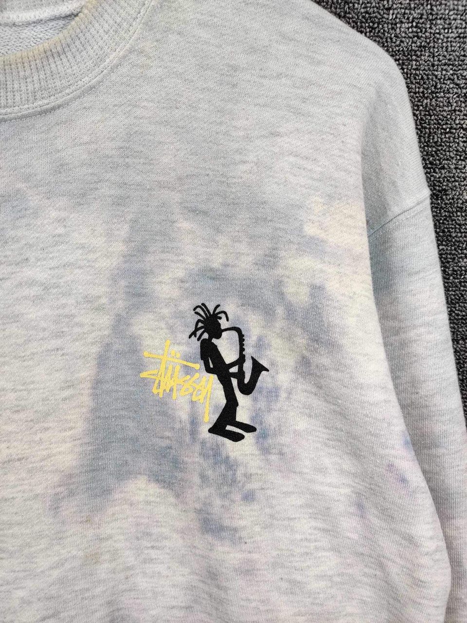 Vintage Stussy Trumpet Man Crewneck Sweatshirt