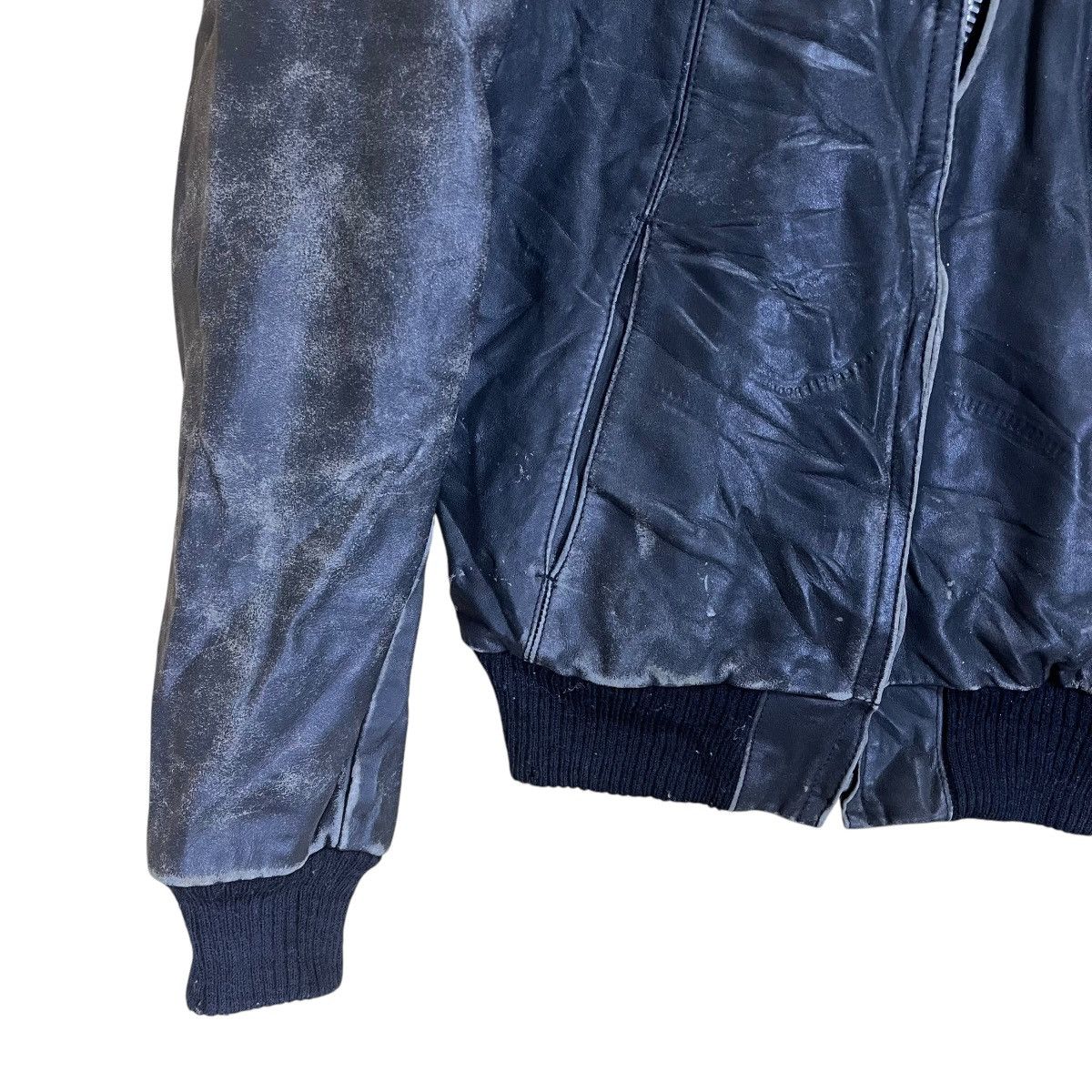 Genuine Leather × Vintage Vintage 70s Leather Jacket Leather Motorcycle Jacket Size US S / EU 44-46 / 1 - 7 Thumbnail