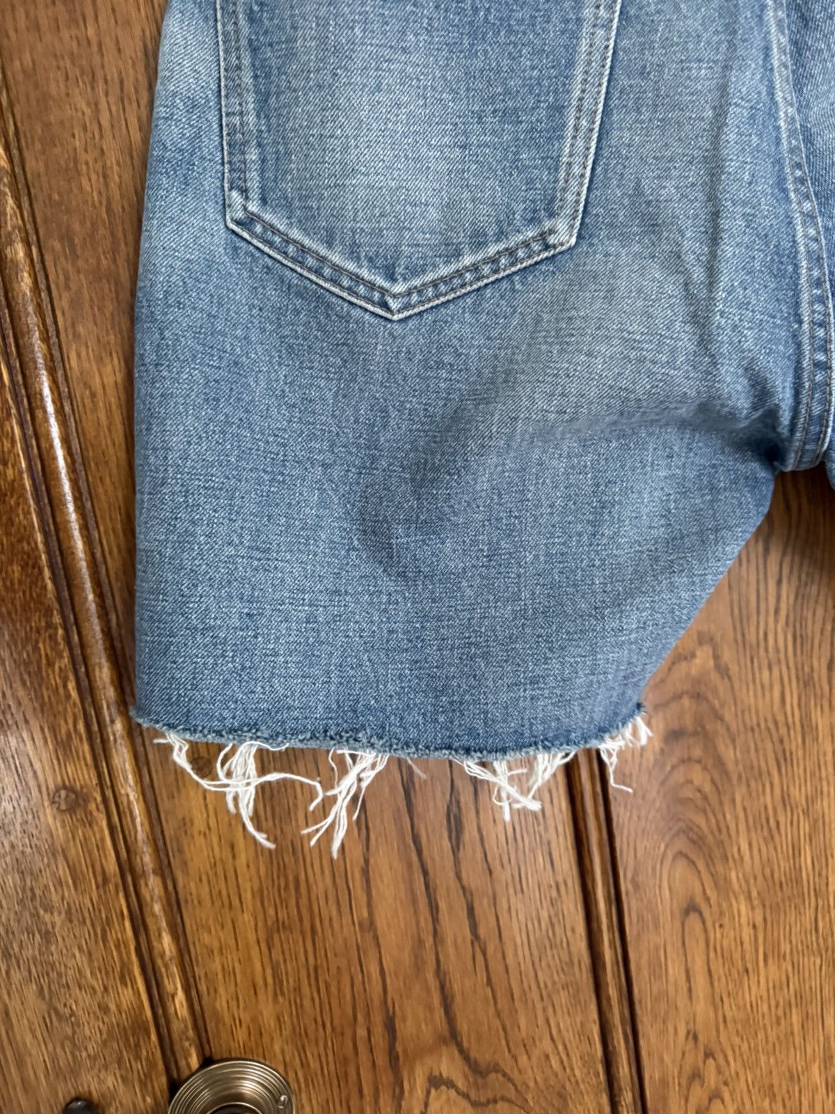 Celine $990 ss24 Celine zuma wash wesley jean denim shorts 28 Hedi Size US 28 / EU 44 - 17 Thumbnail