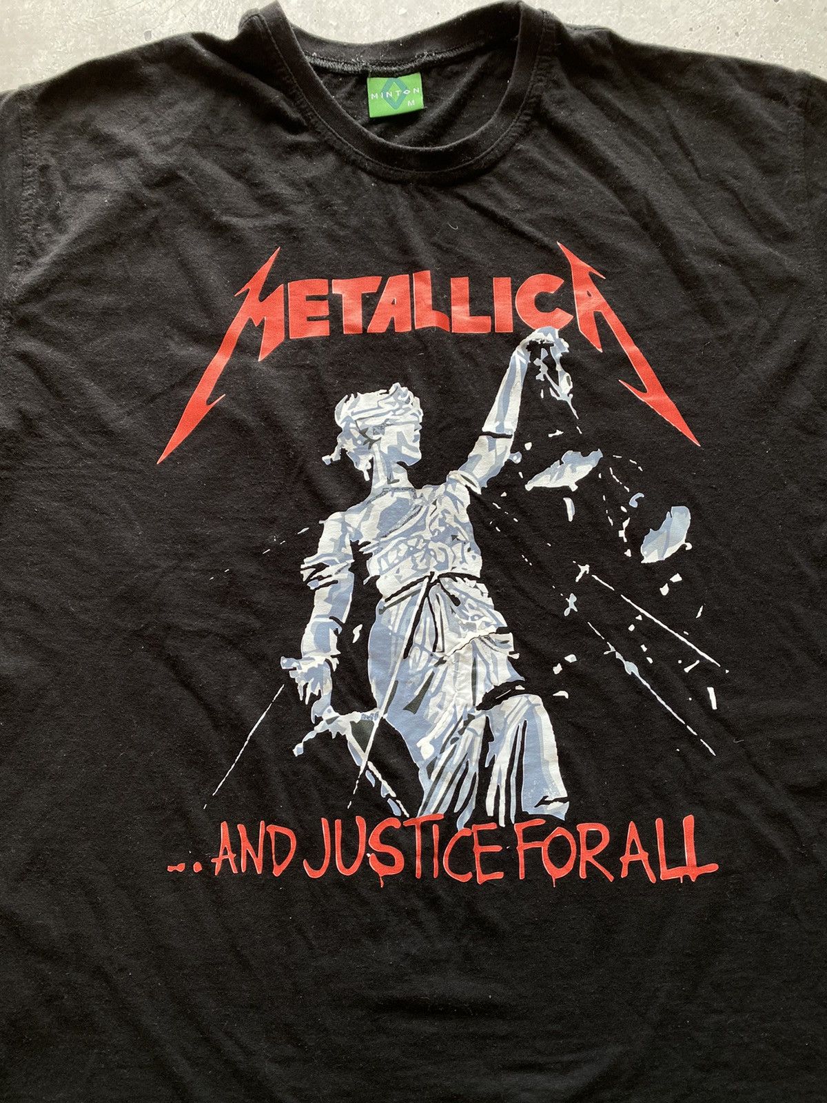 Band Tees Vintage 90s Metallica And Justice for All Tour Y2K Rare Hype Size US M / EU 48-50 / 2 - 5 Thumbnail