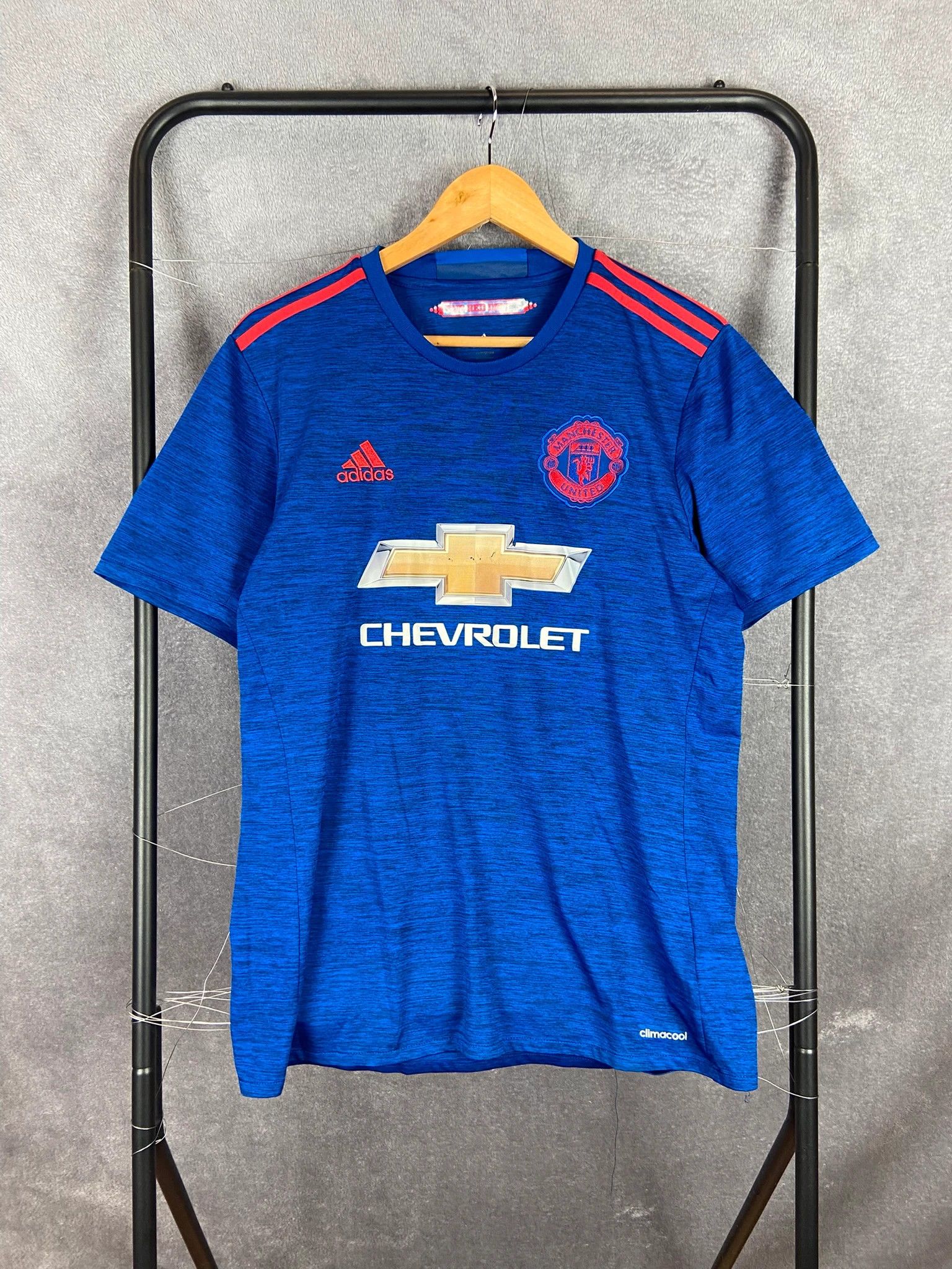 Adidas Manchester United Blue Jersey Adidas M Climacool Size US M / EU 48-50 / 2 - 1 Thumbnail