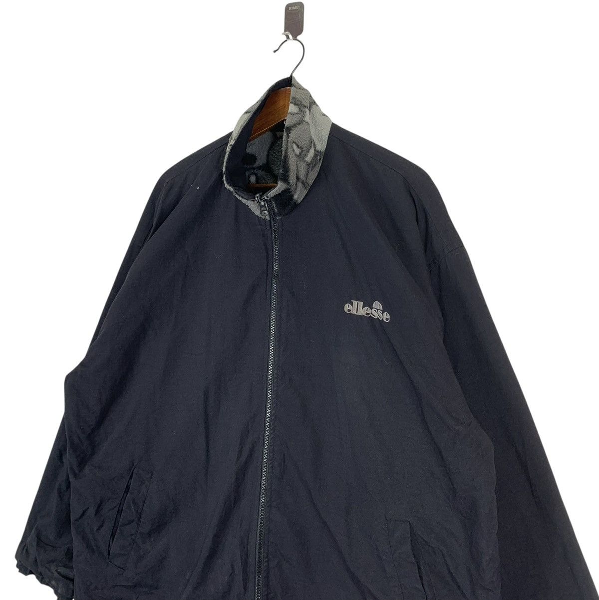Ellesse Vintage Ellesse Reversible Printed Fleece & Nylon Jacket Size US XL / EU 56 / 4 - 5 Thumbnail