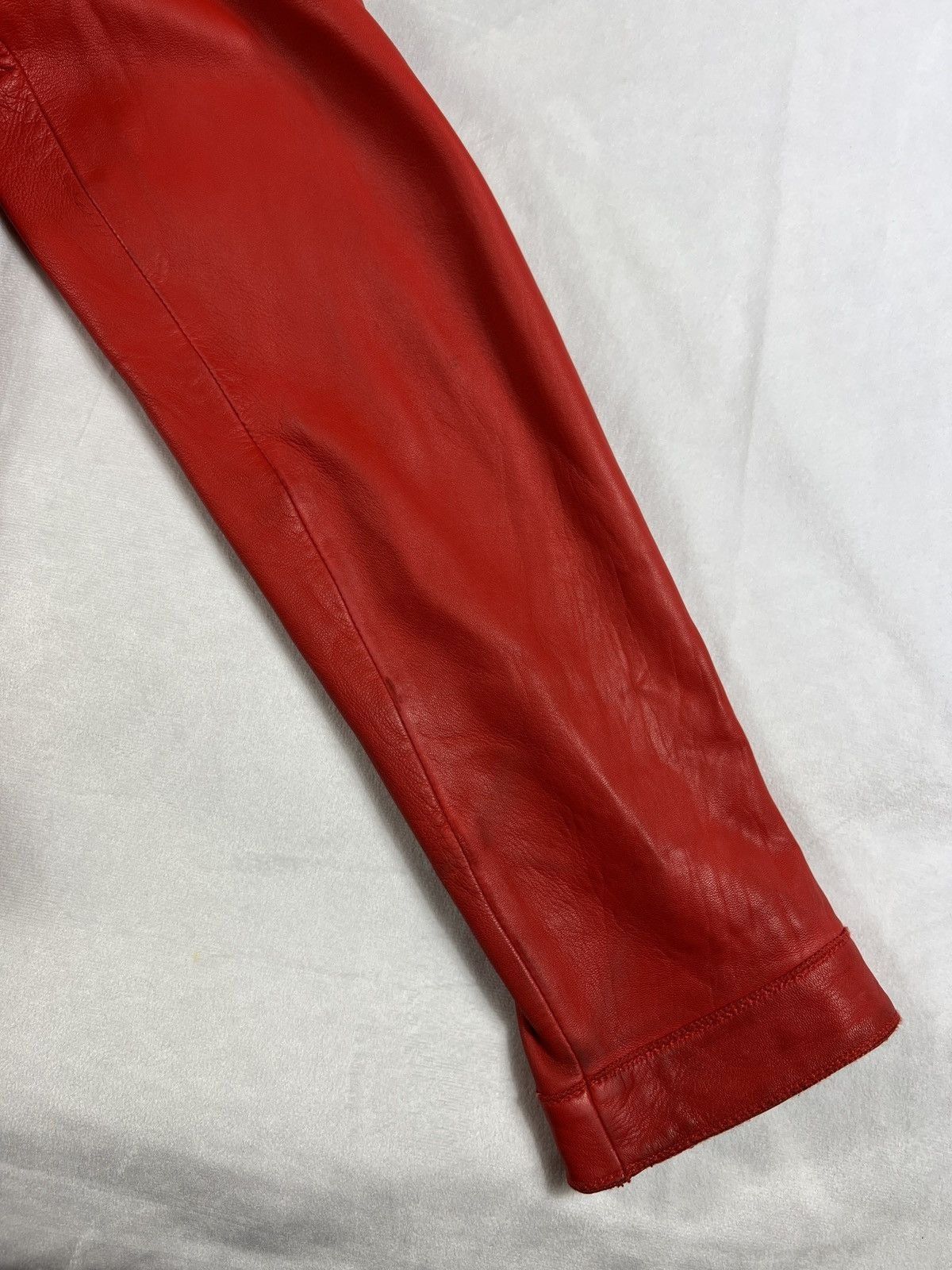 Thierry Mugler Thierry mugler red leather jacket Size US M / EU 48-50 / 2 - 7 Thumbnail