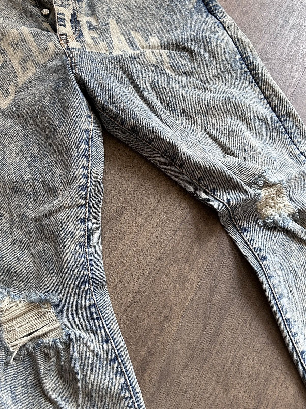 Icecream 00’s Ice Cream Vintage Light Blue Denim Jeans Size US 38 / EU 54 - 4 Thumbnail