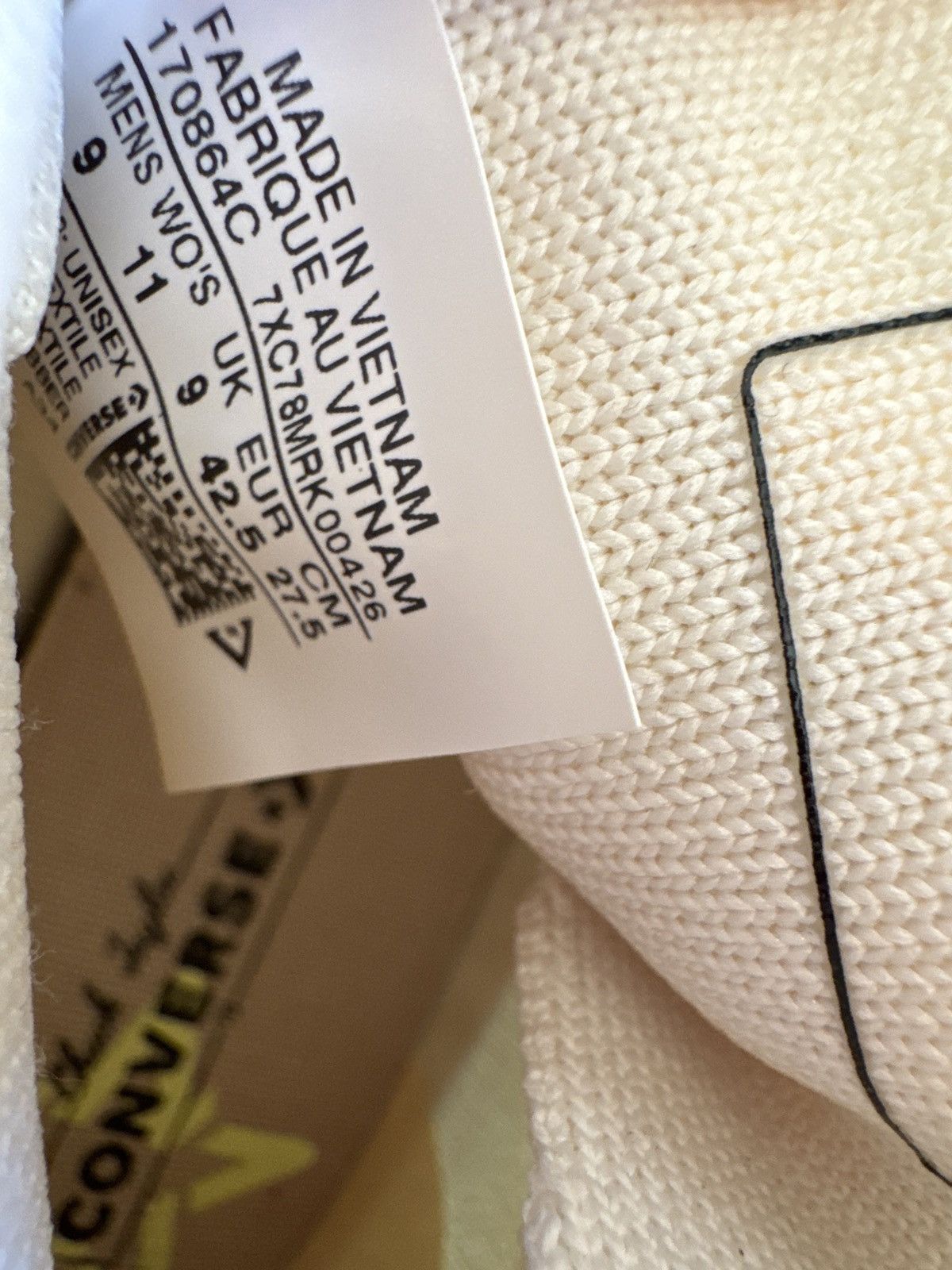 Converse Converse Chuck 70 euro HI Egret/ String / Barely Volt Size US 9 / EU 42 - 9 Thumbnail