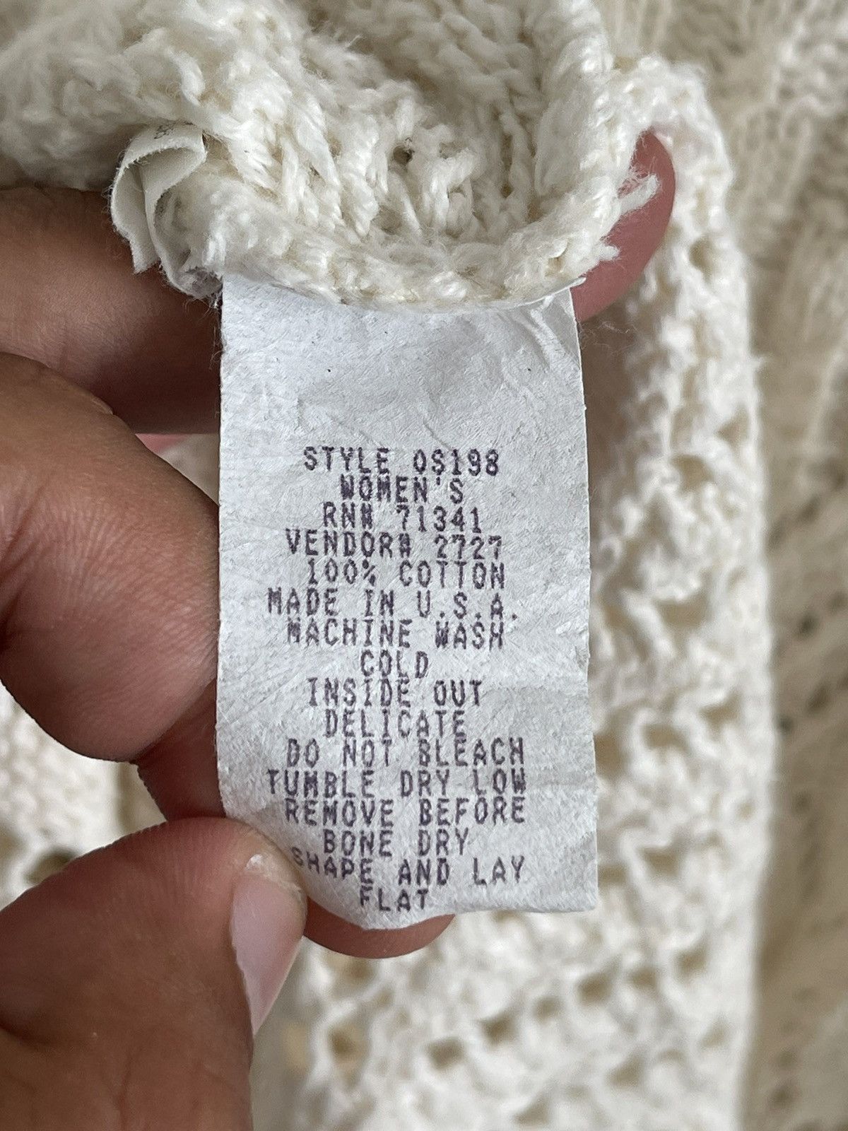 L.L. Bean Vintage LL Bean Cable Knit Made in USA Long Size M / US 6-8 / IT 42-44 - 5 Thumbnail