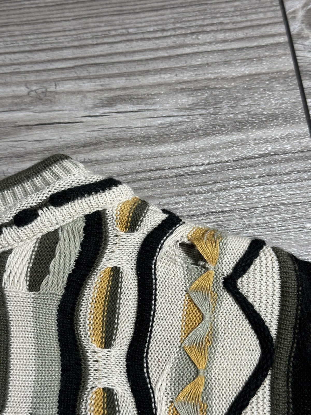 Vintage Vintage Tosani Coogi Style Knit Sweater Size US XL / EU 56 / 4 - 4 Thumbnail
