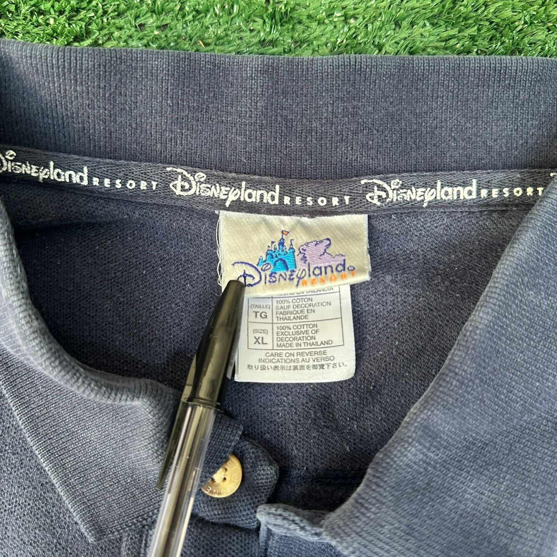 Vintage Vintage Y2K Disneyland Mickey Mouse Polo Shirt Navy XL Embro Size US XL / EU 56 / 4 - 5 Thumbnail