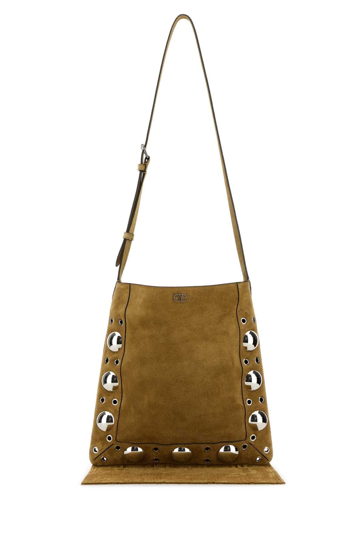Valentino Garavani Beige Suede Nellcã´te Crossbody Bag, Men's