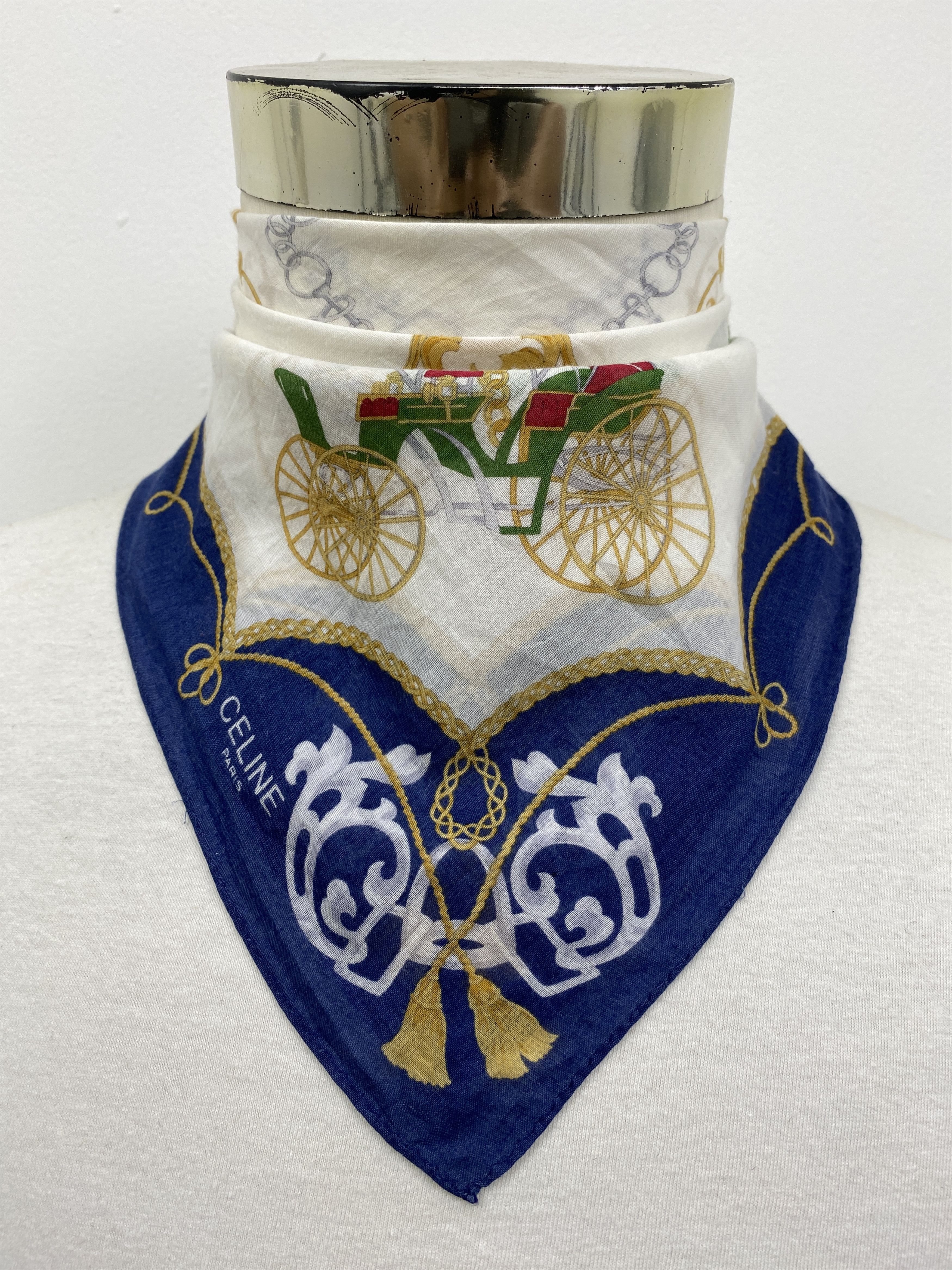 Celine Celine Paris Handkerchief / Neckerchief / Bandana HKC0612 Size ONE SIZE - 1 Thumbnail