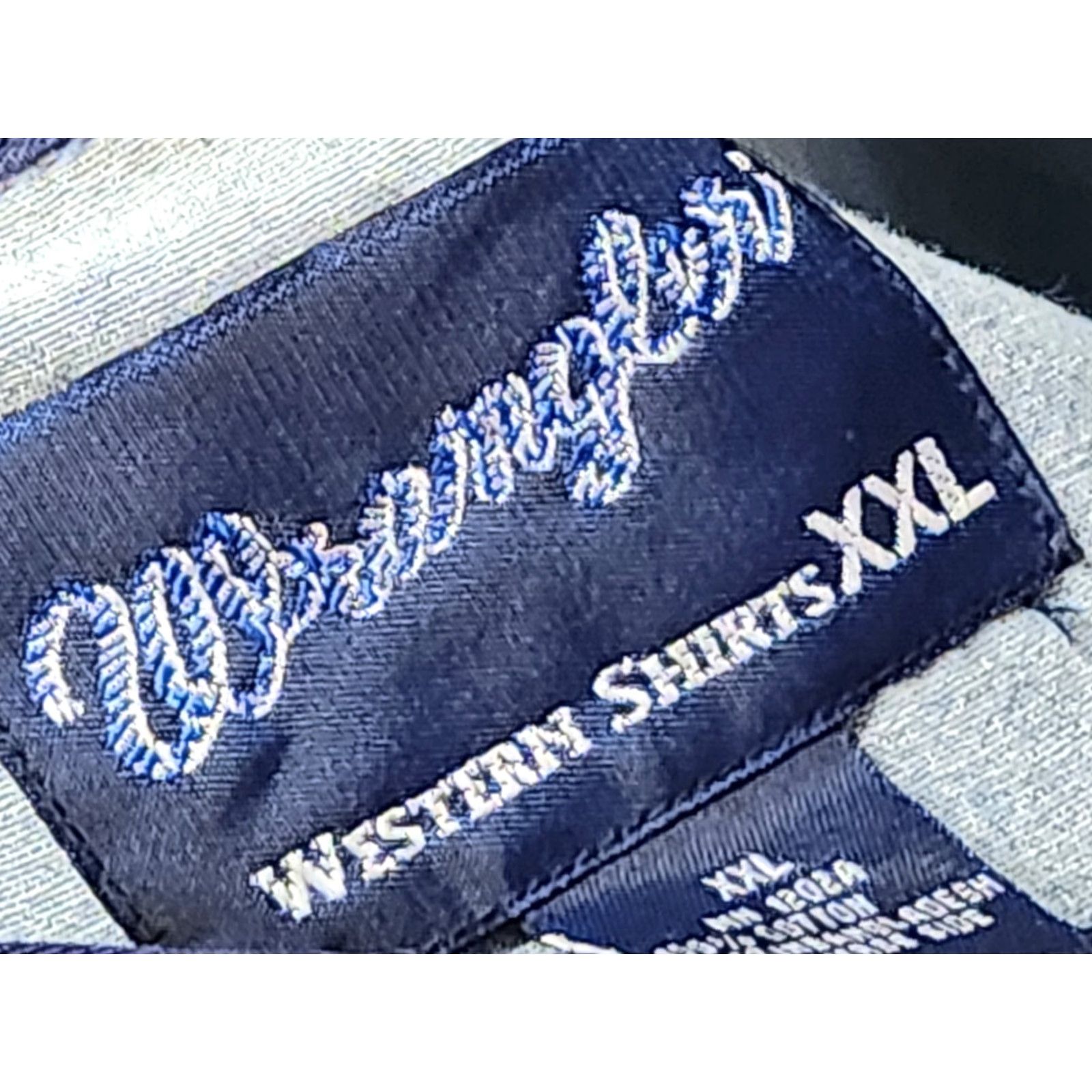 Wrangler VINTAGE Wrangler Western Denim Shirt Mens 2XL Blue Long Sleeve Snap Button-Up Cowboy 90s Rodeo Western Mens Size US XXL / EU 58 / 5 - 2 Thumbnail