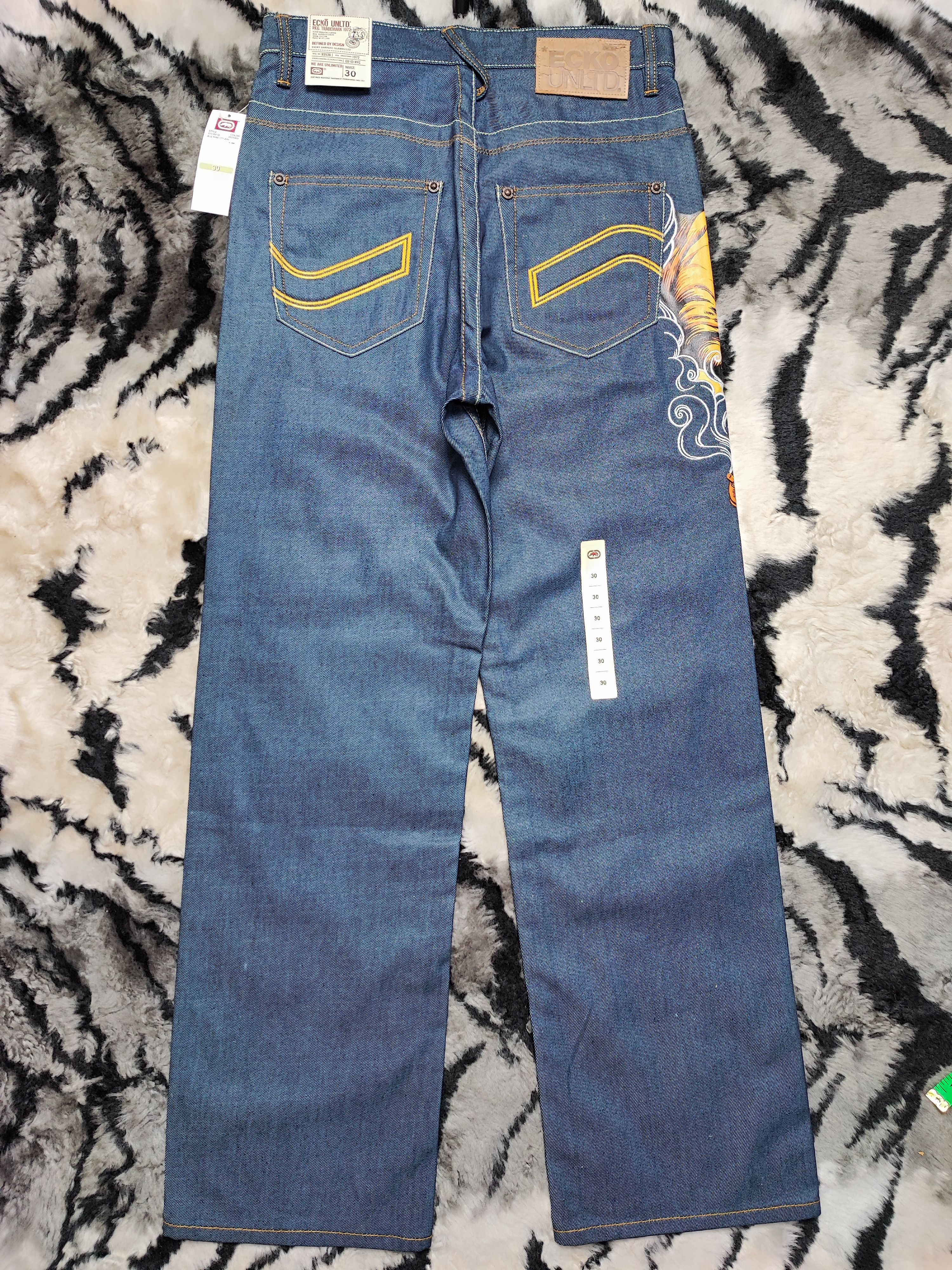 Ecko Unltd. Crazy Vintage Y2K Ecko UNLTD Baggy Jeans Skater Size US 30 / EU 46 - 7 Thumbnail