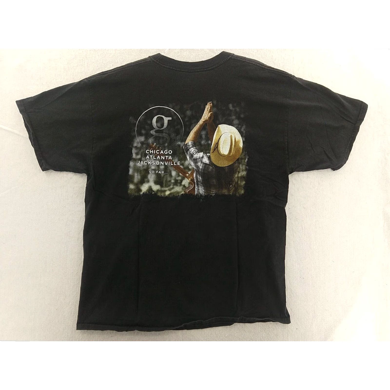 Hanes Hanes Beefy-T Garth Brooks 2014 Concert Tour Country Music T Shirt Size XL Black Crew Neck Men Short Sleeve Graphic Tee Size US XL / EU 56 / 4 - 2 Thumbnail