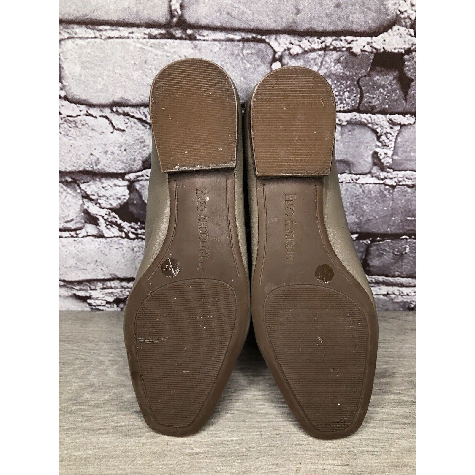 Other ENZO ANGIOLINI Gray Lydian Slip On Leather Ballet Flats Wome Size US 6.5 / IT 36.5 - 8 Thumbnail