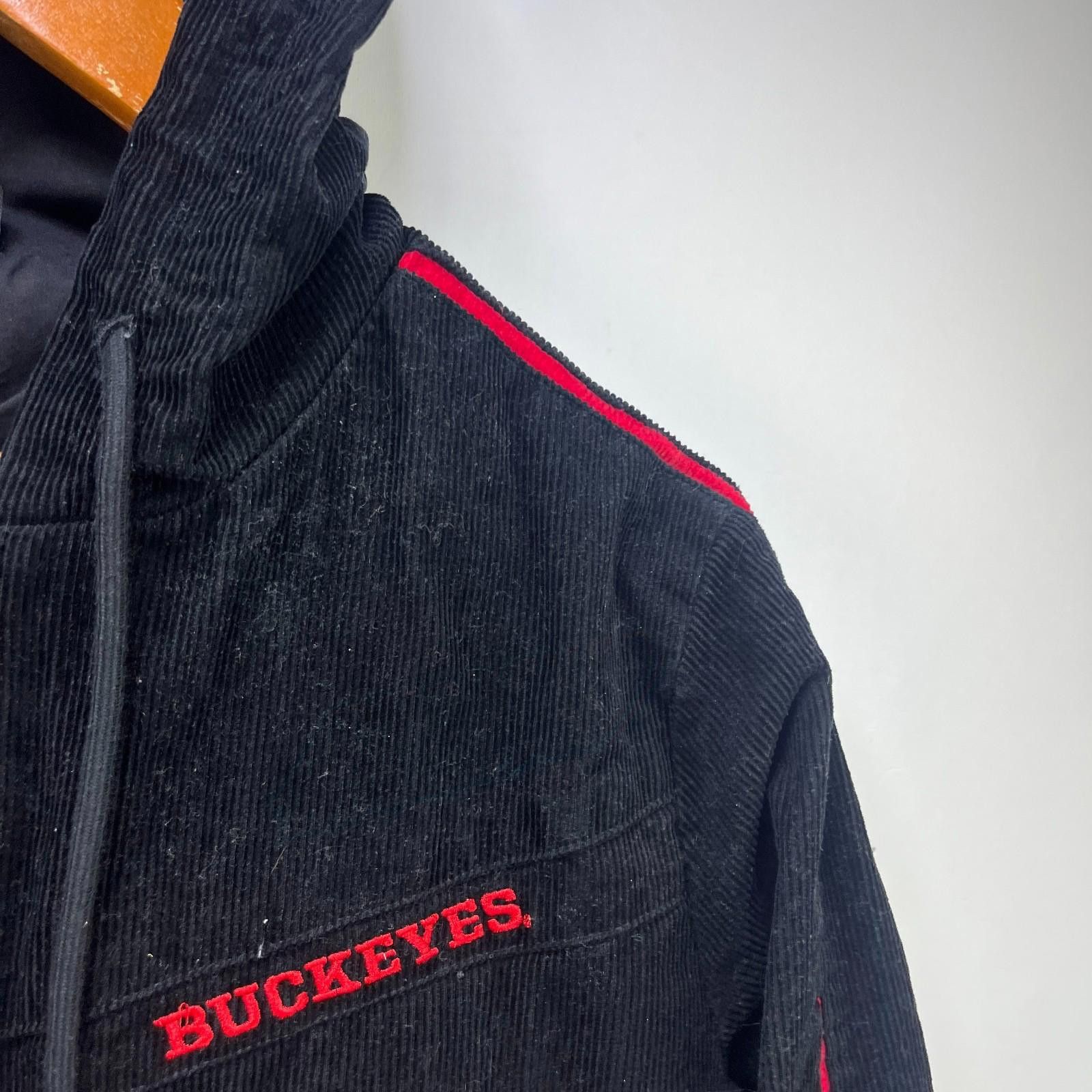 Other Vintage Ohio State Buckeyes Corduroy Hooded Jacket Medium Size ONE SIZE - 4 Thumbnail