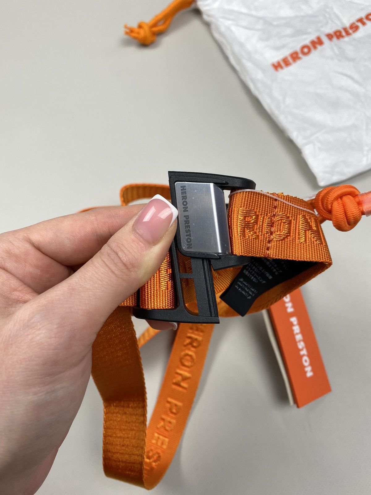 Heron Preston BNWT! Heron Preston Tiny Tape Magnetic Belt one size orange Size ONE SIZE - 13 Thumbnail