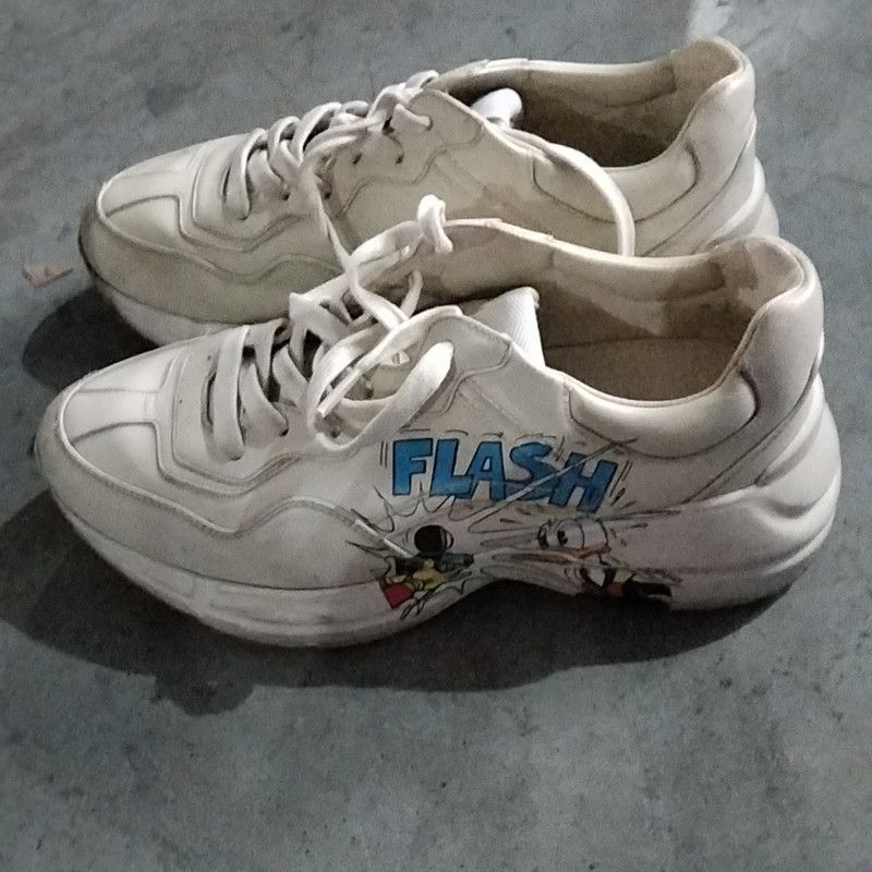 Gucci Disney Rhyton Sneakers with Donald Duck Print 0079