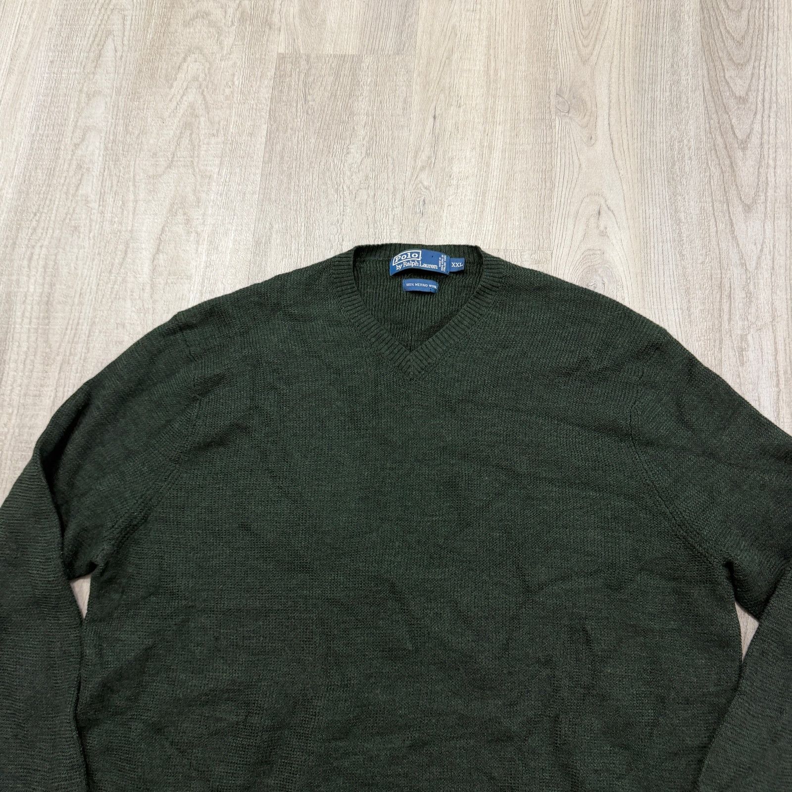 Polo Ralph Lauren Polo Ralph Lauren Sweater Men's 2XL V-Neck 100% Merino Wool Size US XXL / EU 58 / 5 - 2 Thumbnail