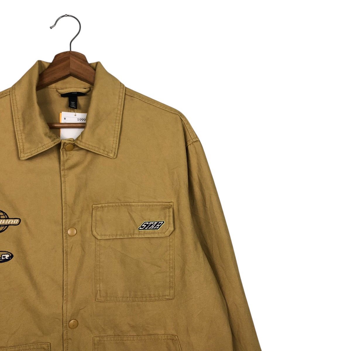Vintage Rich Yellow Chore Work Jacket H&M Multi Pocket Issey Miyake Size US S / EU 44-46 / 1 - 7 Thumbnail