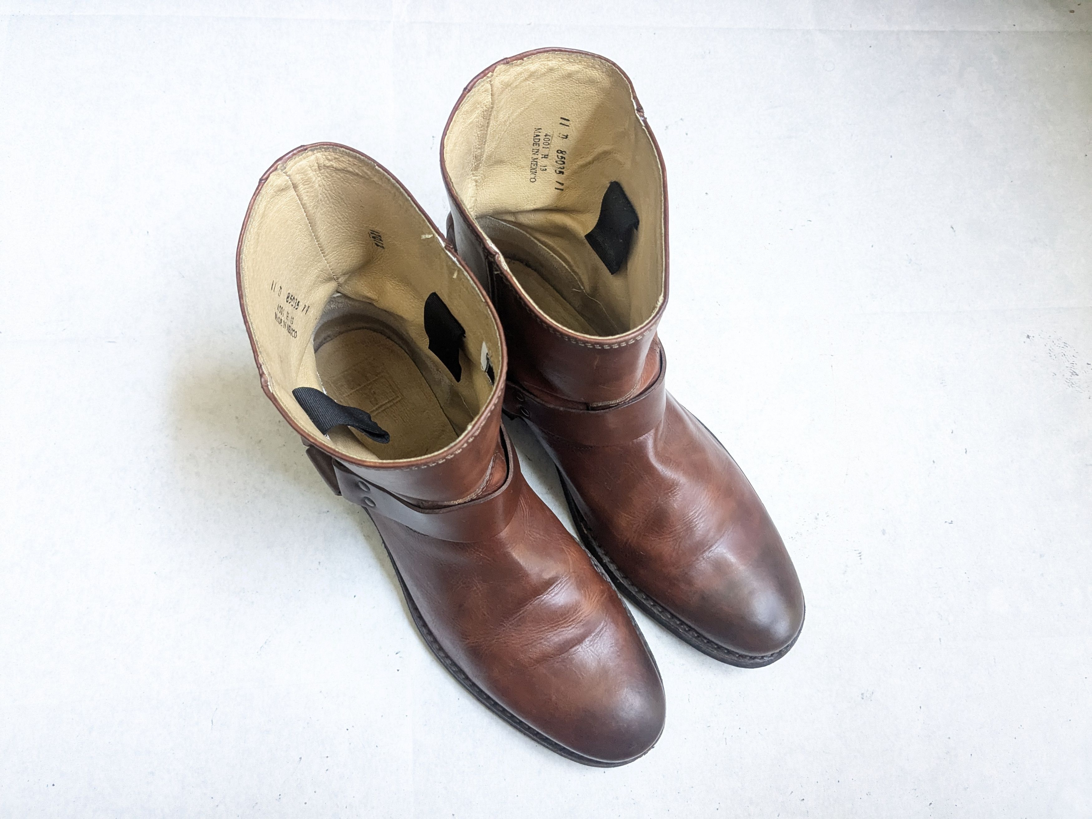 Frye Frye Harness Brown Leather 11 D a Leather Buckle Size US 11 / EU 44 - 4 Thumbnail
