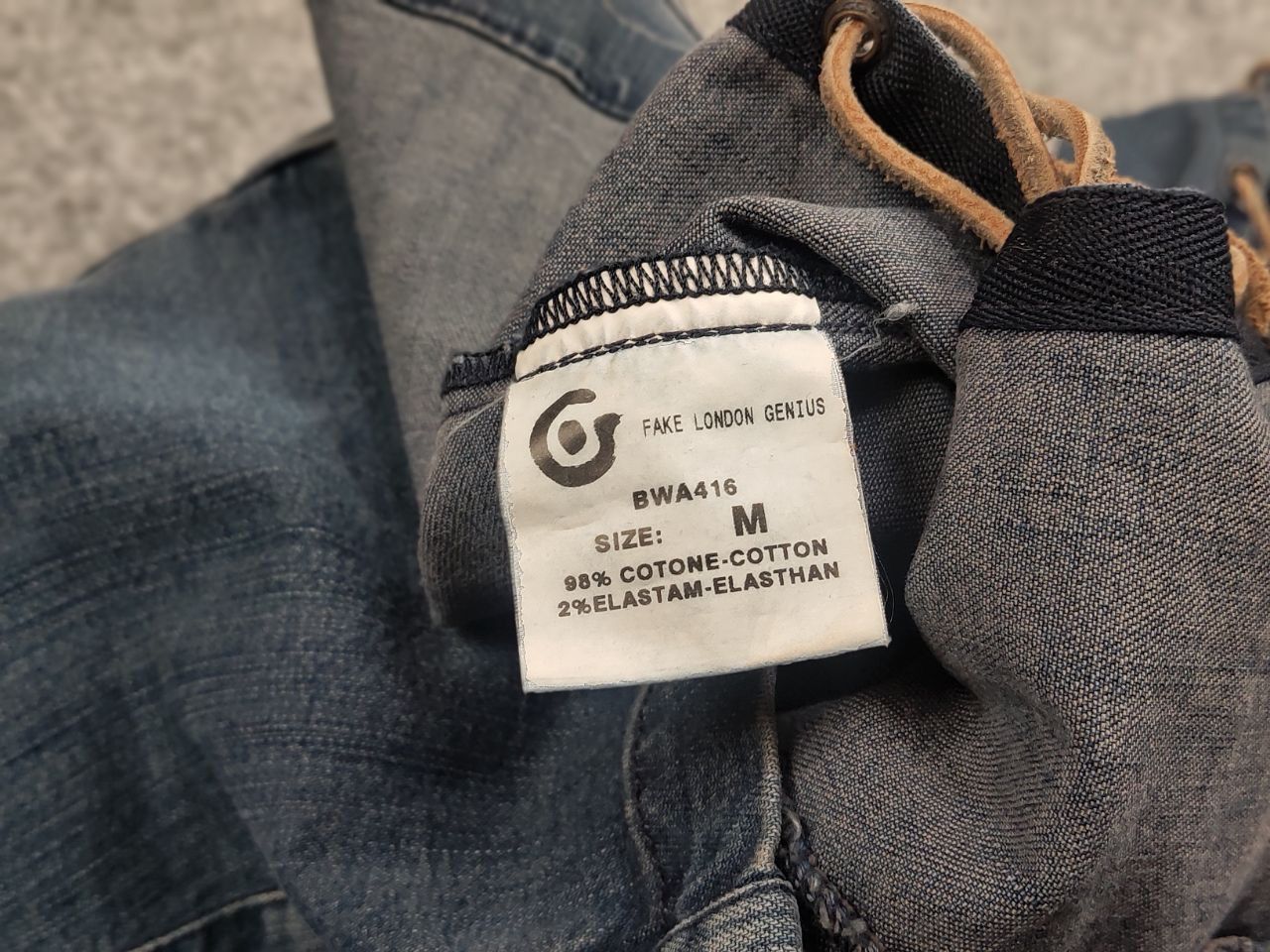 Fake London Genius Vintage Fake London Genius denim blazer jacket Y2k Style Size M / US 6-8 / IT 42-44 - 17 Thumbnail