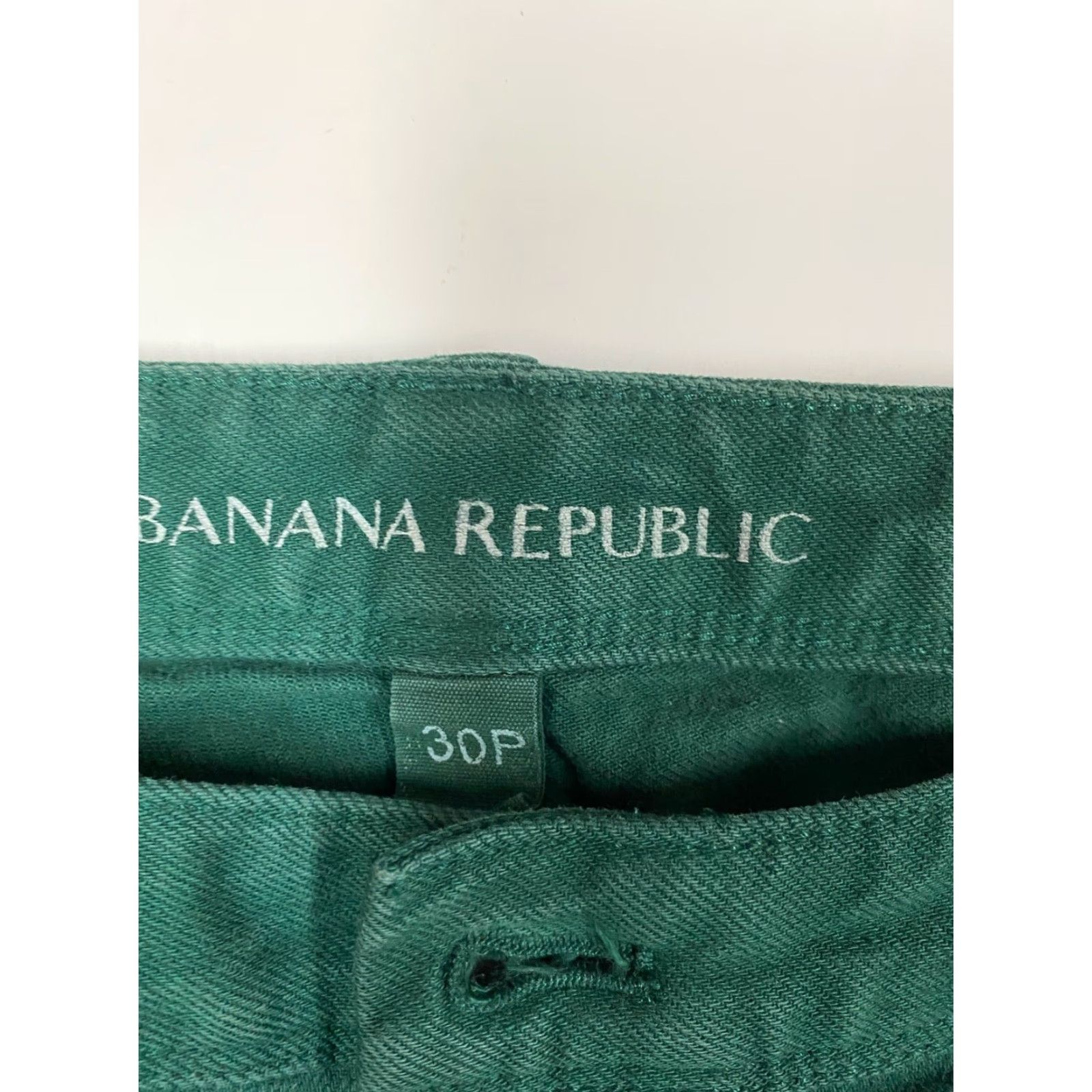 Banana Republic Banana Republic Jeans Womens 30P Skinny Denim Cotton Blend Zip Green 24in Inseam Regular Pockets Womens Size 30" / US 8 / IT 44 - 2 Thumbnail