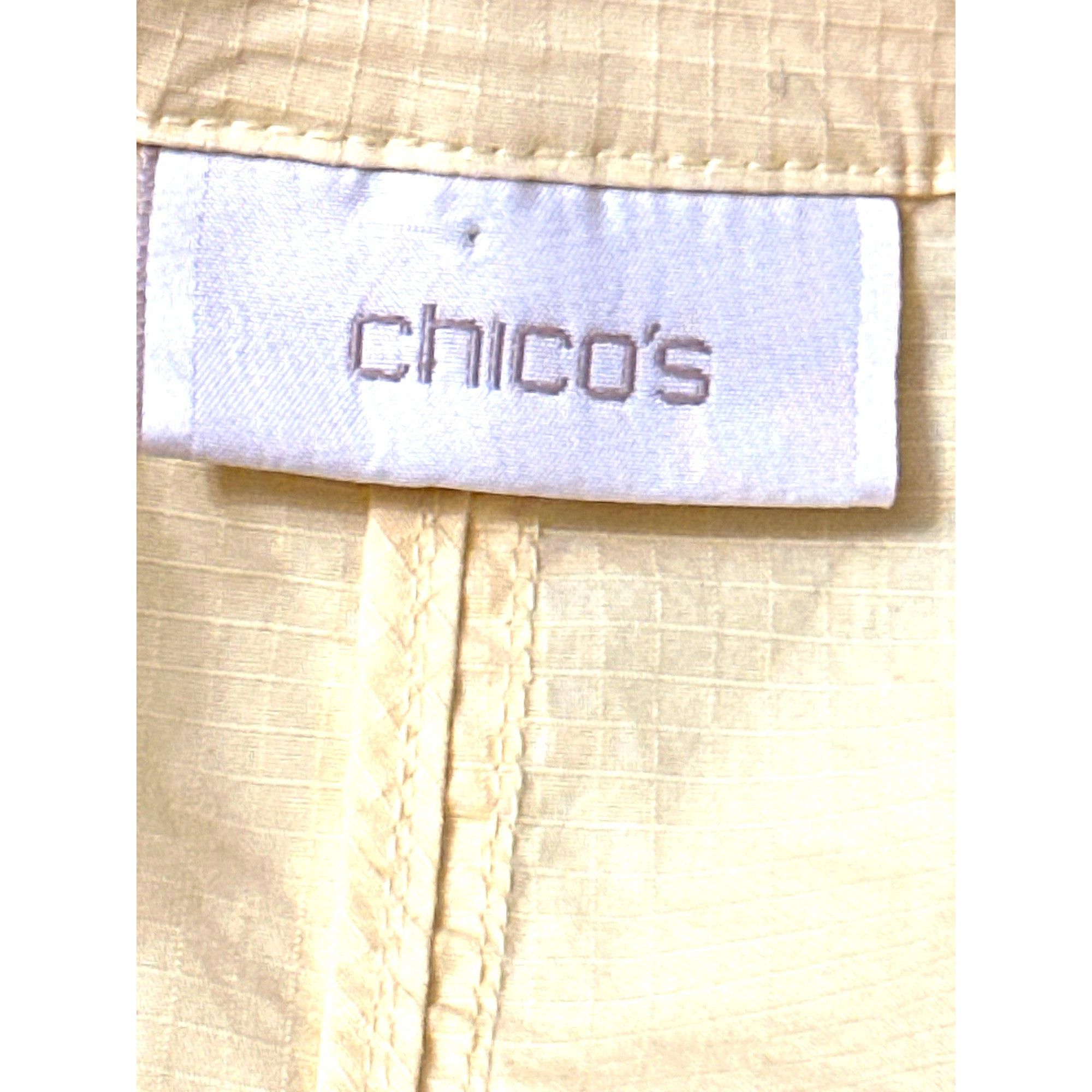 Chicos Chicos Yellow Lightweight Zip Up Jacket Casual Utility Style Size M / US 6-8 / IT 42-44 - 7 Thumbnail