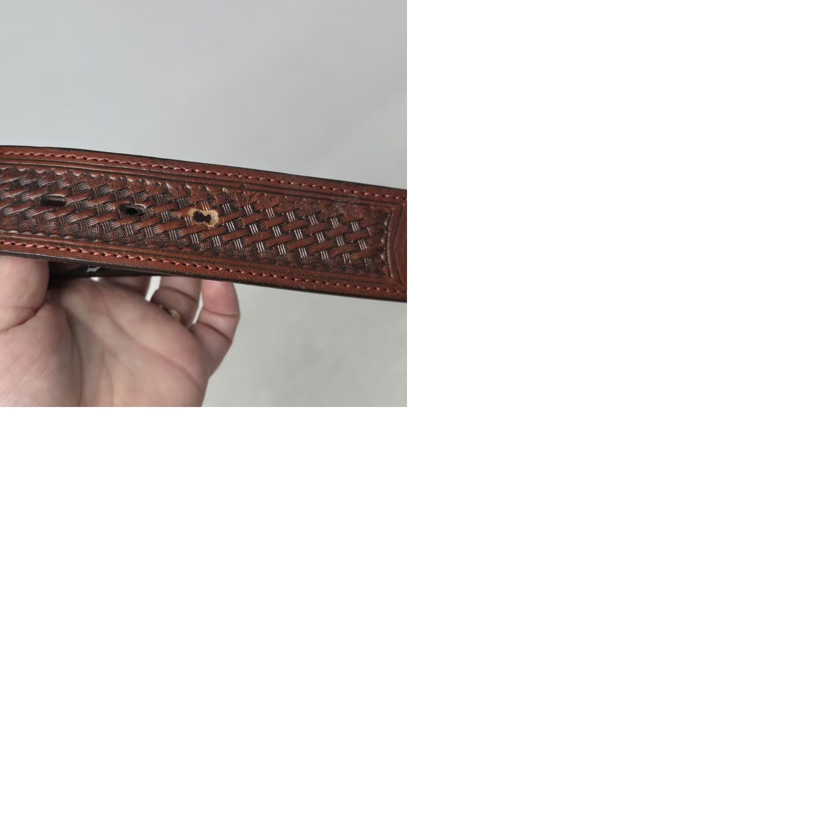 Vintage VINTAGE Jack Daniels Belt Men Brown Leather Western Concho Style Size 38 Rare Mens Size 38 - 9 Thumbnail