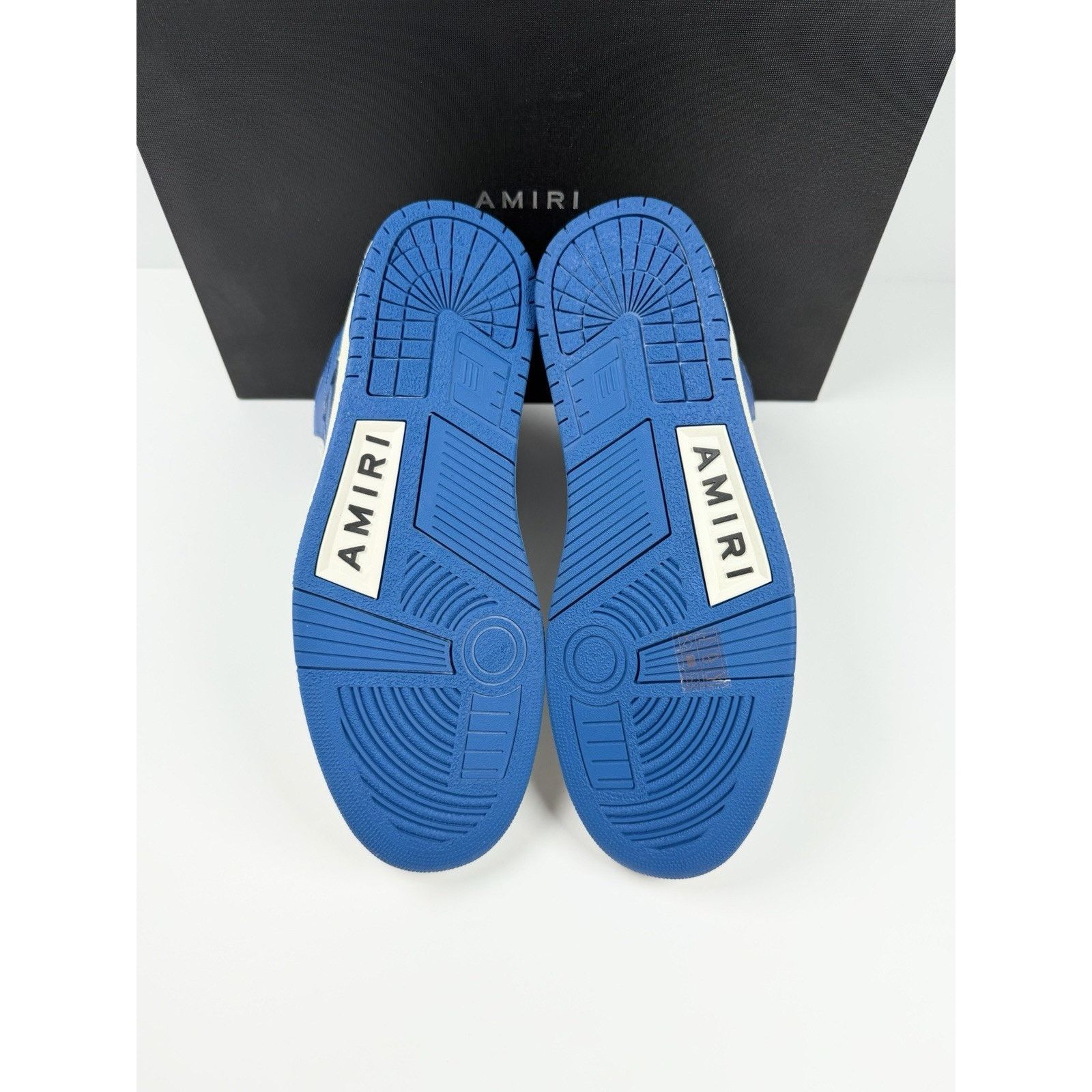 Amiri Size 40EU/7US - Amiri Skel Top High Top White Blue NEW! Size US 7 / EU 40 - 7 Thumbnail
