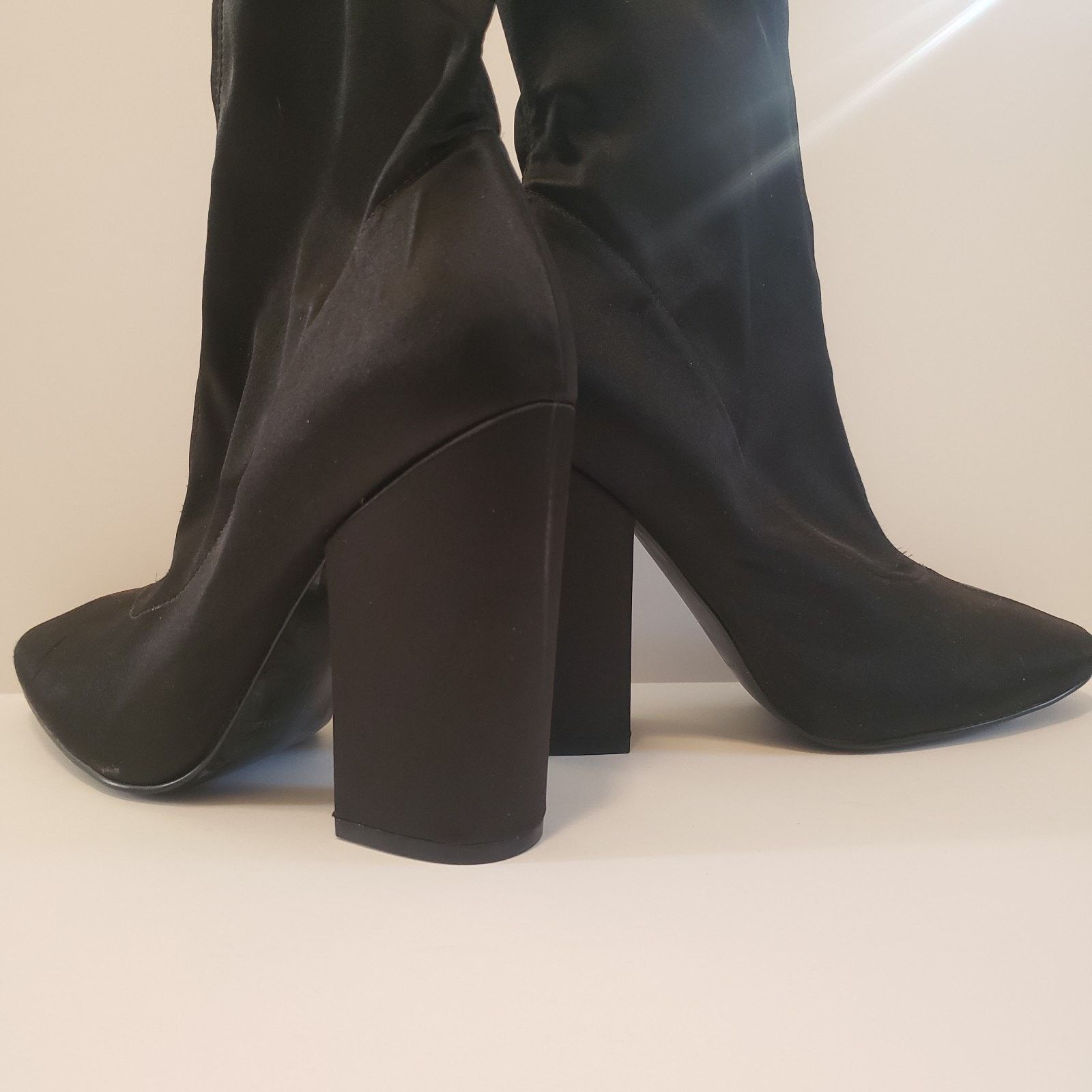 Kendall And Kylie Kendall + Kylie Hailey Satin Ankle Boots Size 9M Size US 9 / IT 39 - 3 Thumbnail