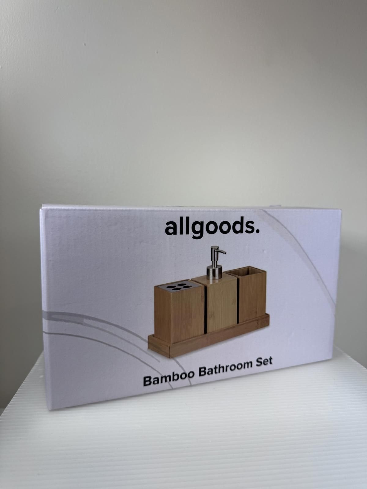 Designer Allgoods Bamboo Bathroom Set - Elegant Storage Solution Size ONE SIZE - 1 Thumbnail