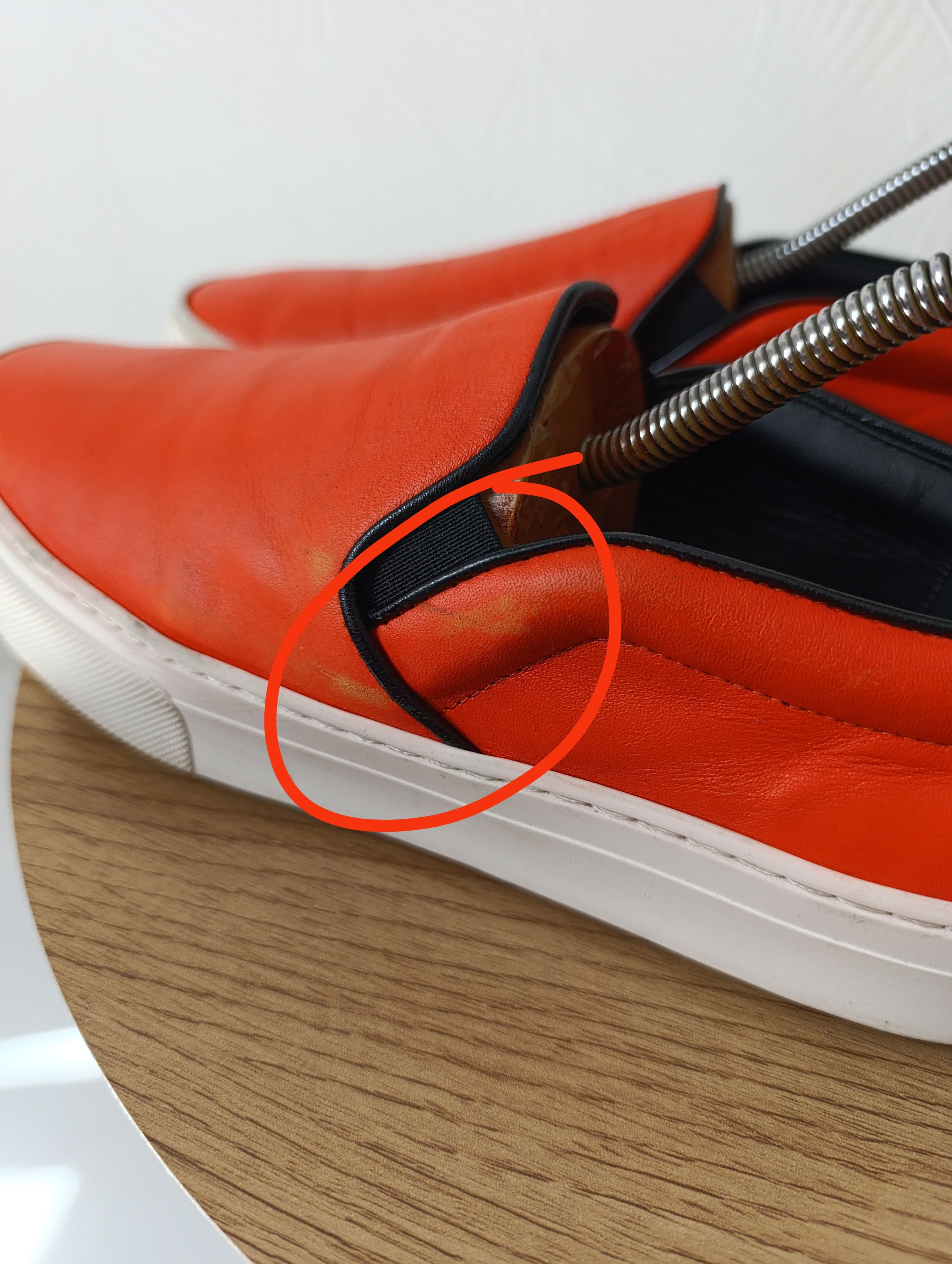 Celine CELINE LEATHER ORANGE SLIP-ON WOMENS SHOES Size US 8 / IT 38 - 4 Thumbnail